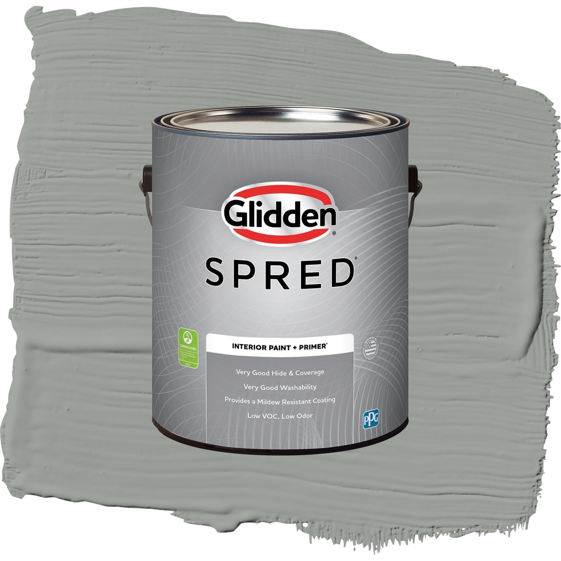 Spred Steel Curtain Interior Paint + Primer Semi Gloss , 1 Gallon