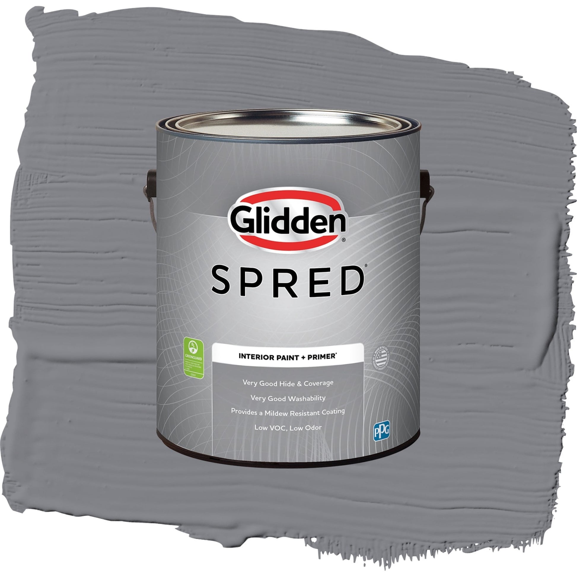 Spred Victorian Pewter Interior Paint + Primer Semi Gloss , 1 Gallon