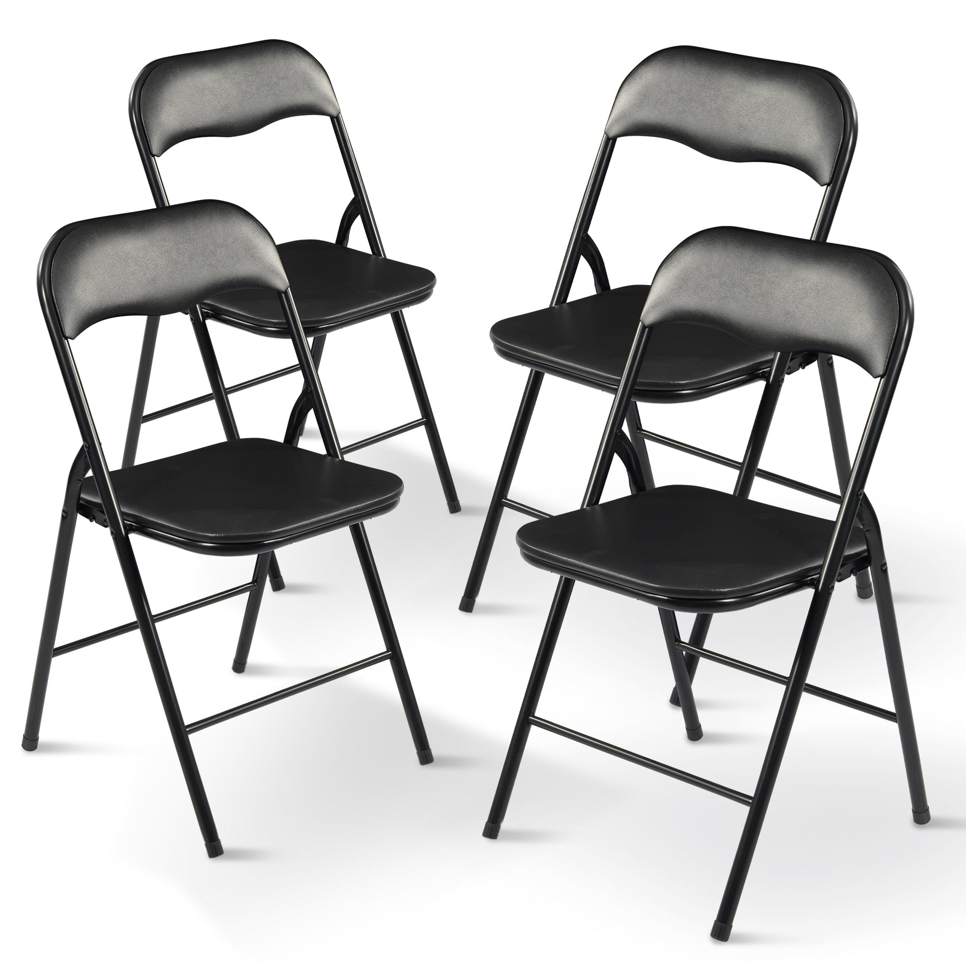 FlexWave Folding Chair Adult version Setï¼ŒIncludes 4 Folding Chairsï¼Œfor Home, Game Night, Picnic, or Party