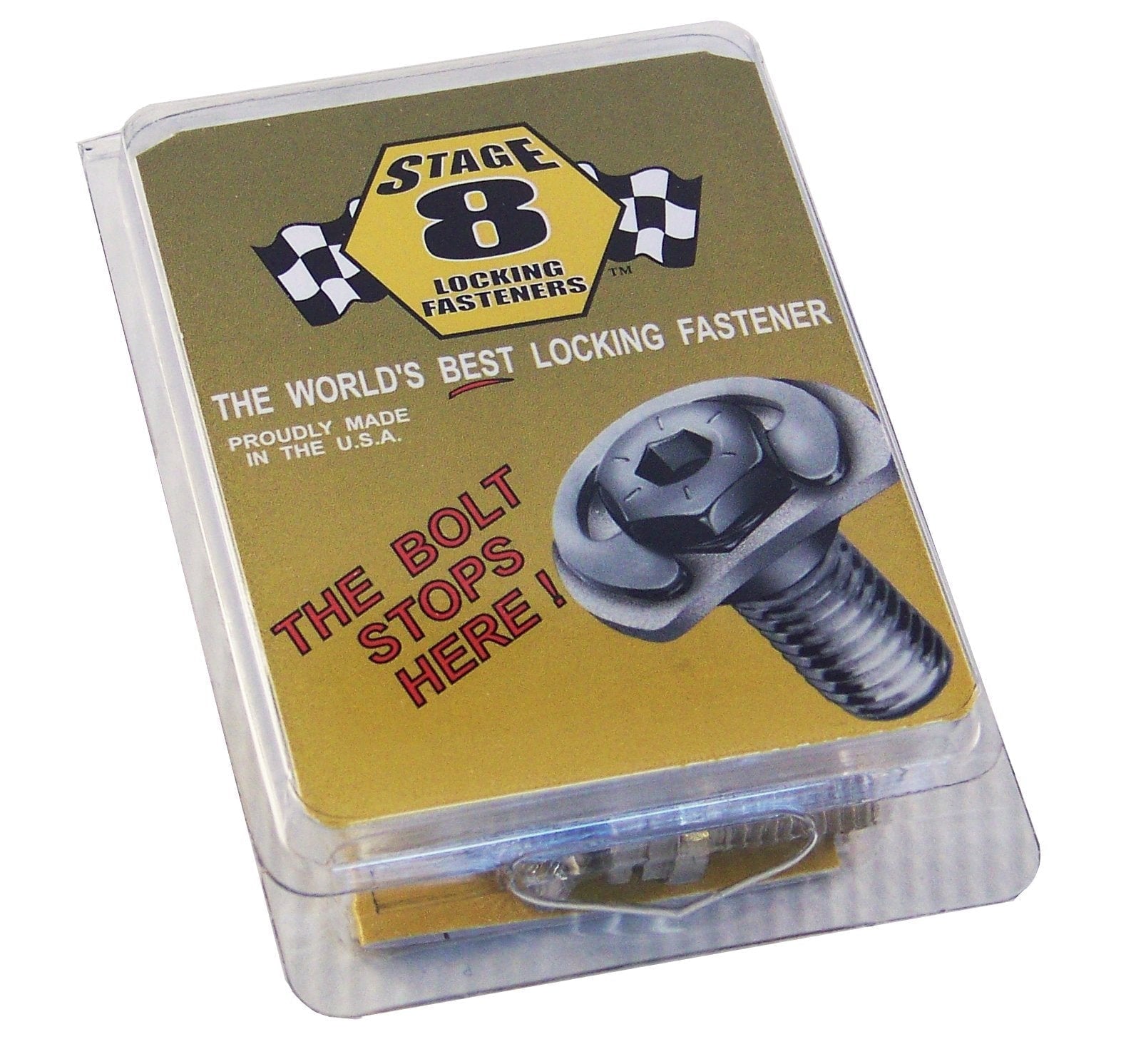 Stage 8 8900 Locking Header Bolts 8mm x 1.25 - 25mm Long - Hex Head - Set of 12