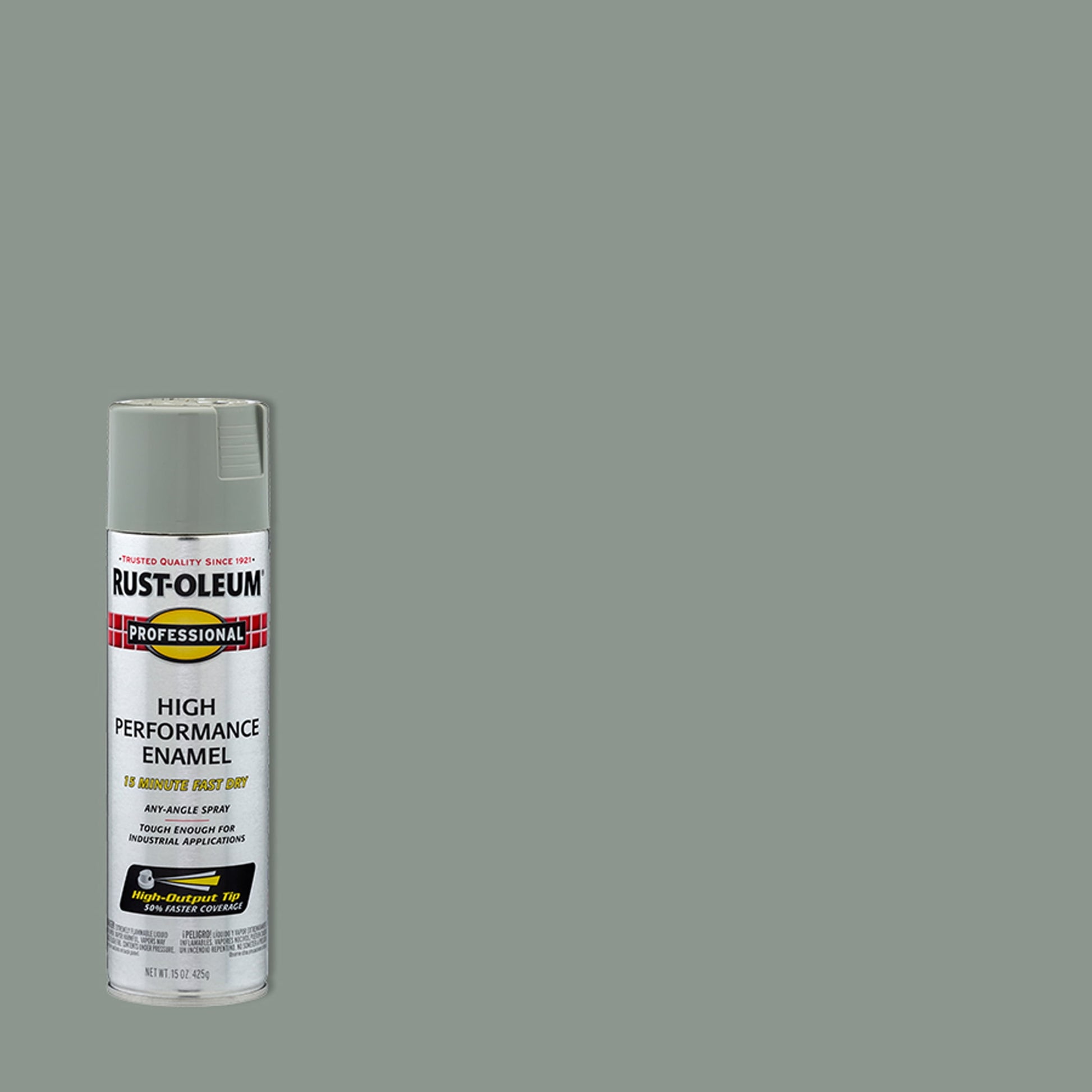 6 Pack, Stainless Steel, Rust-Oleum Professional High Performance Gloss Enamel Spray Paint-7519838, 15 oz
