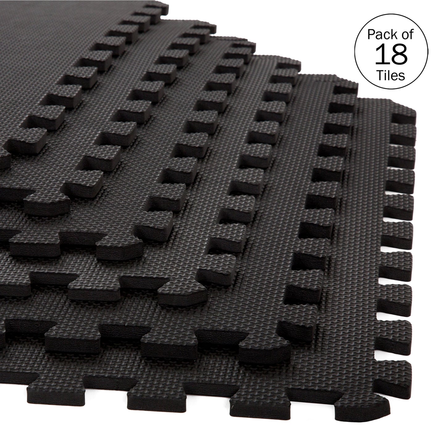 Stalwart EVA Foam Tiles 12-Pack - 48 SQ FT Playroom/Gym Flooring, Multicolor