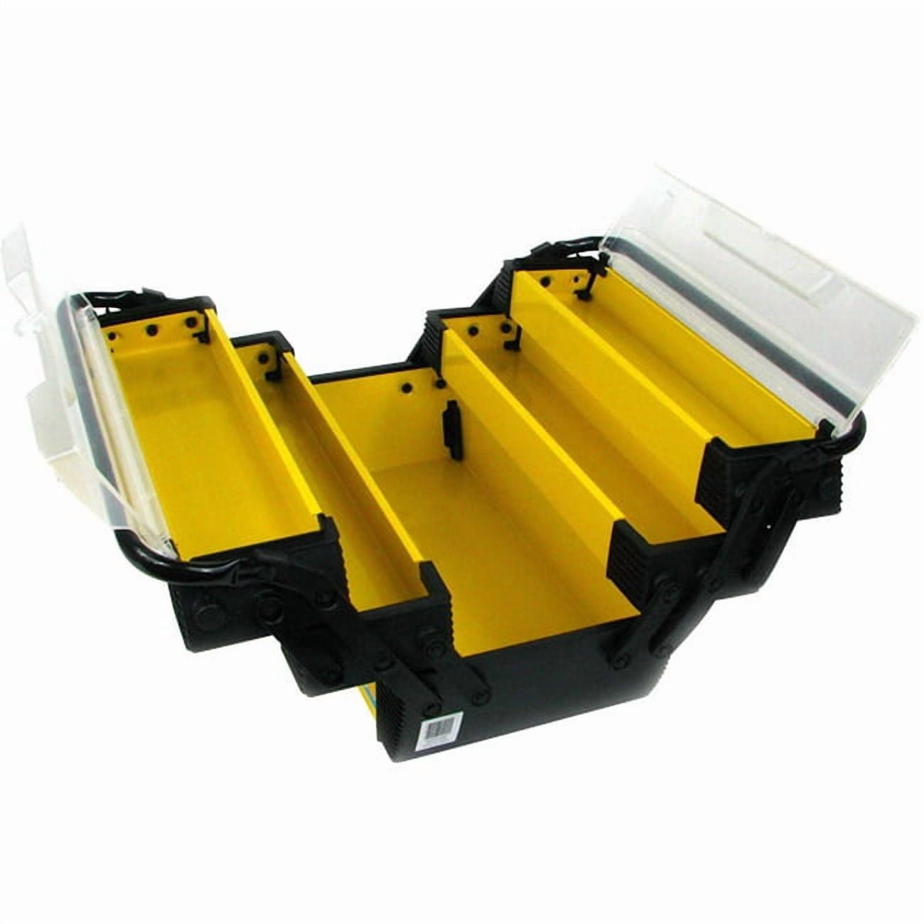 Stalwart  Yellow Deluxe Steel and Plastic 18-inch Tool Box
