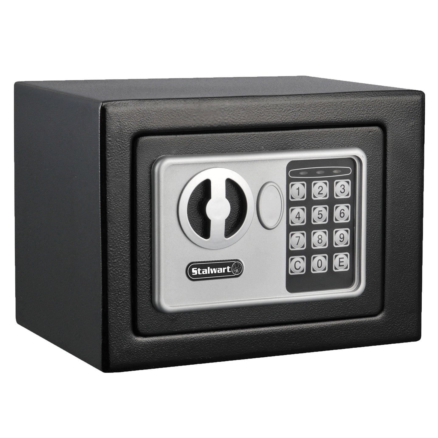 Stalwart Digital Security Box with Electronic Keypad for Valuables (Black)