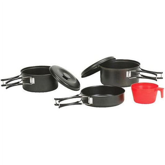 Stansport Black Granite Set 6 Piece Steel Cookware Set