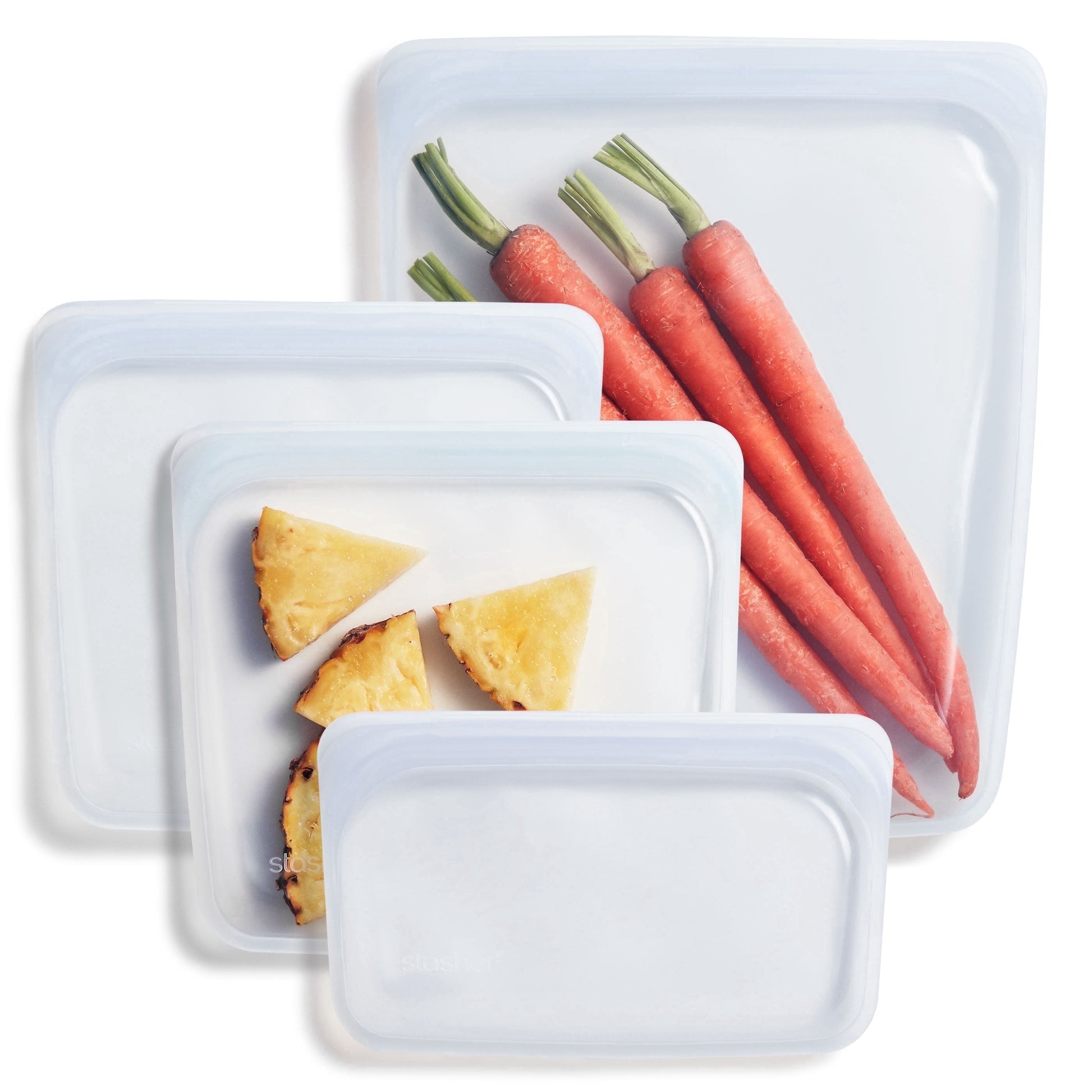 Stasher Reusable Silicone Food Bags 4 Count