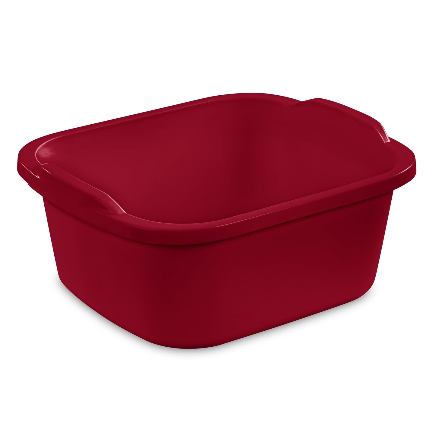 Sterilite 12 Qt. Dishpan, Multi-Purpose Plastic Wash Tub, Kitchen, Sink, Red