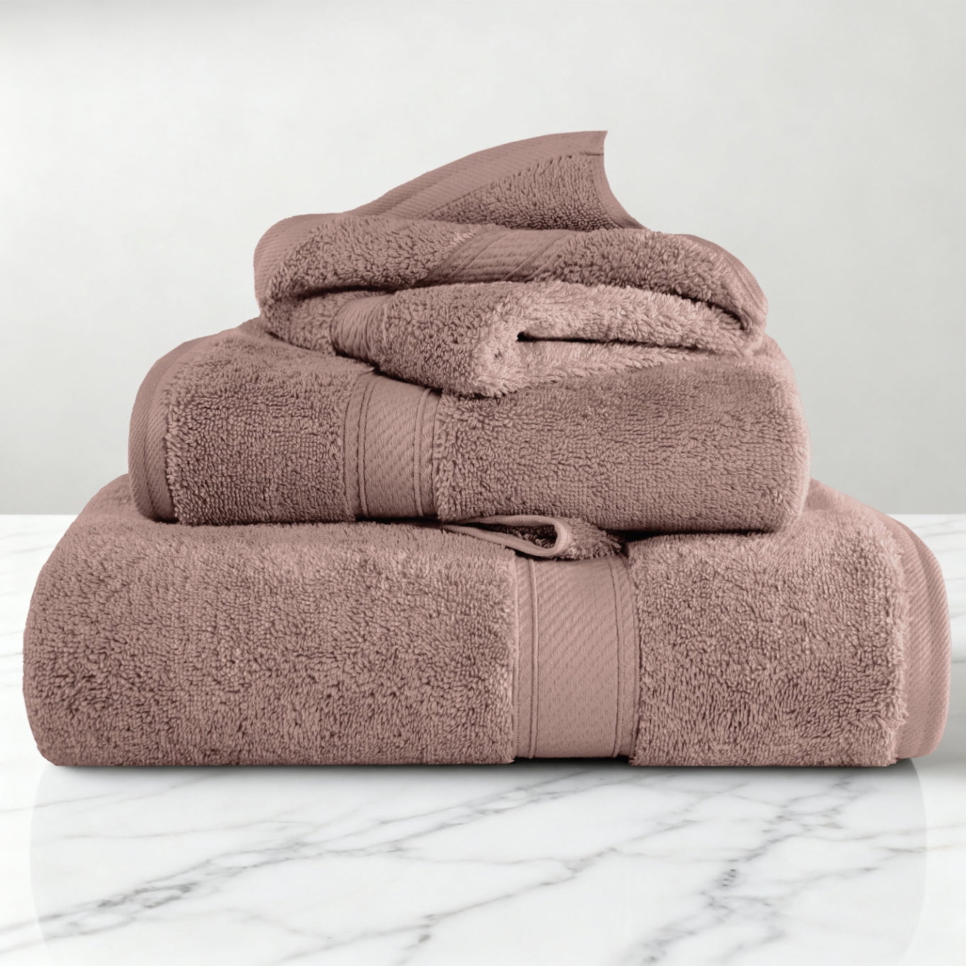 Superior 800 GSM Egyptian Cotton 4-Piece Hand Towel Set, Soft Ultra Absorbent Towels, Denim Blue