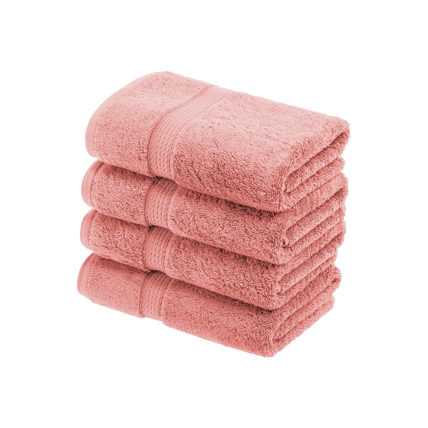 Superior Hymnia Egyptian Cotton Hand Towel Set, Tea Rose