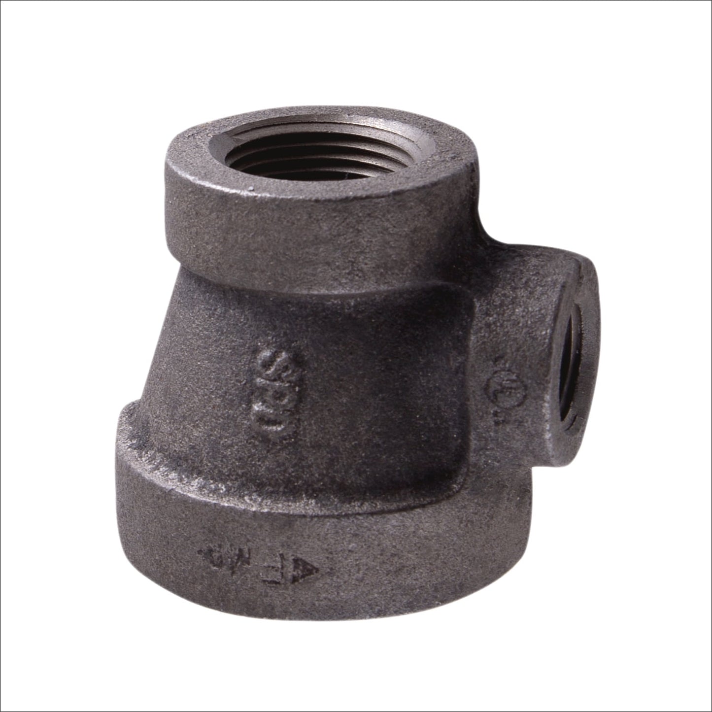 Supply Giant 2" x 1-1/2" x 1" BLack Pipe Fitting Reducing Tee Cast Iron