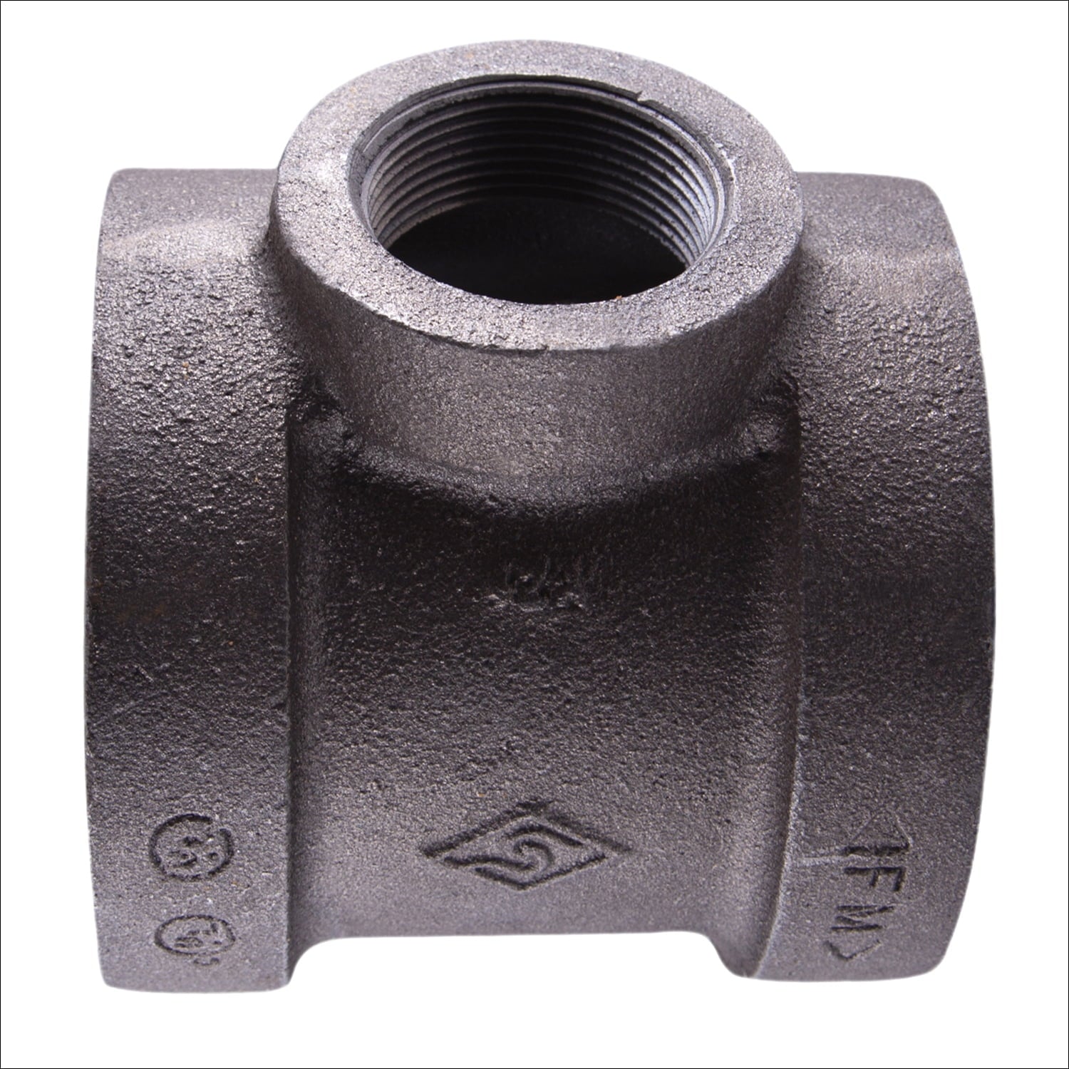 Supply Giant 2" x 2" x 3/4" BLack Pipe Fitting Reducing Tee Cast Iron