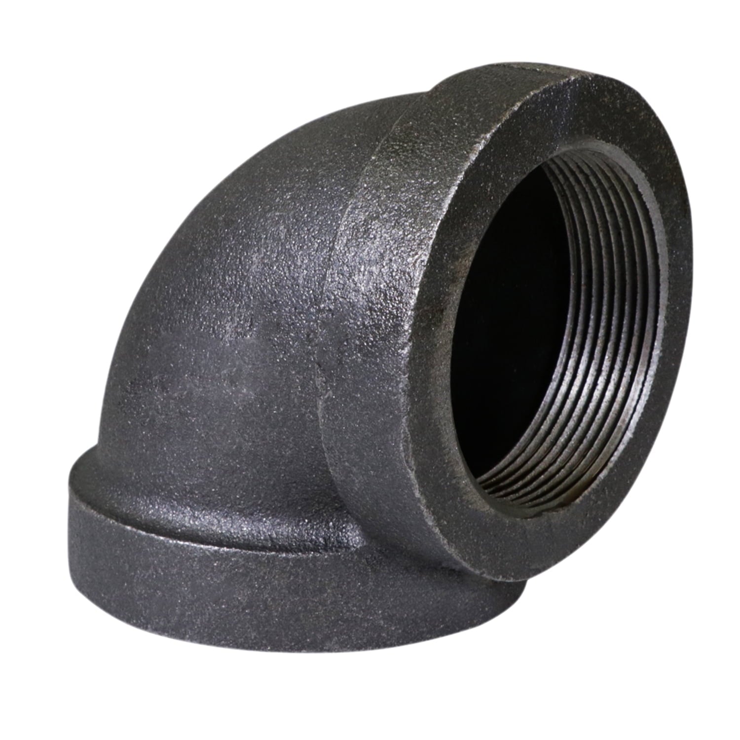 Supply Giant 1-1/4" 90 Degree Black Pipe Street Elbow, Cast Iron