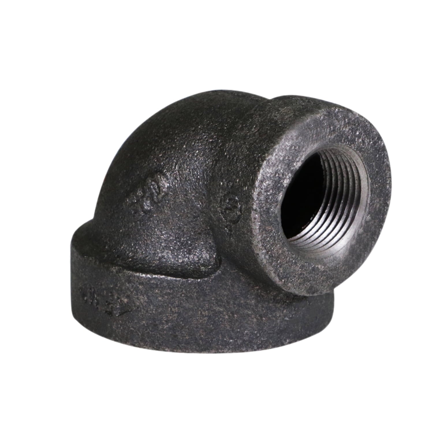 Supply Giant 3" x 2" 90 Degree Black Pipe Fitting Reducing Street Elbow Cast Iron