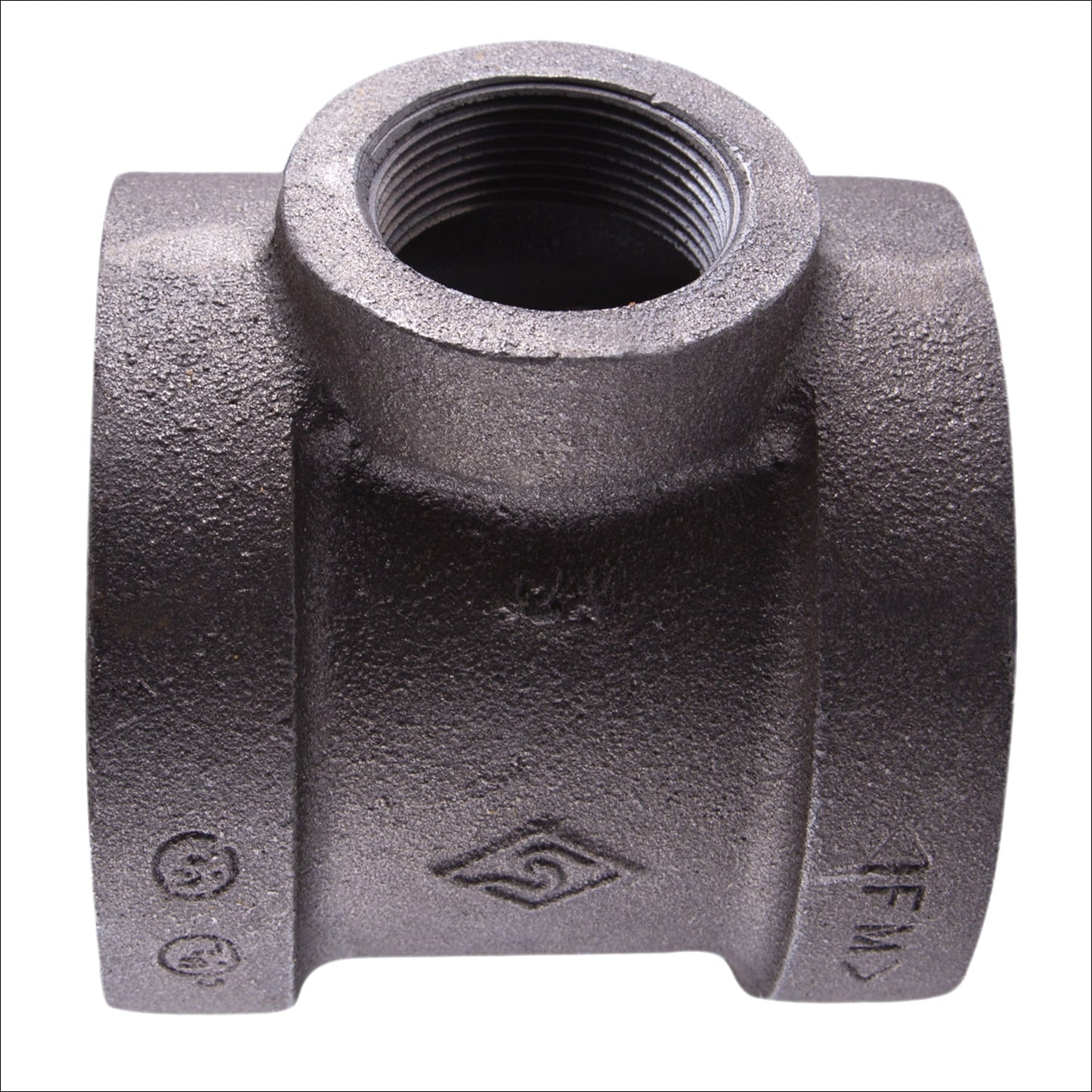 Supply Giant 3" x 3" x 1-1/2" BLack Pipe Fitting Reducing Tee Cast Iron