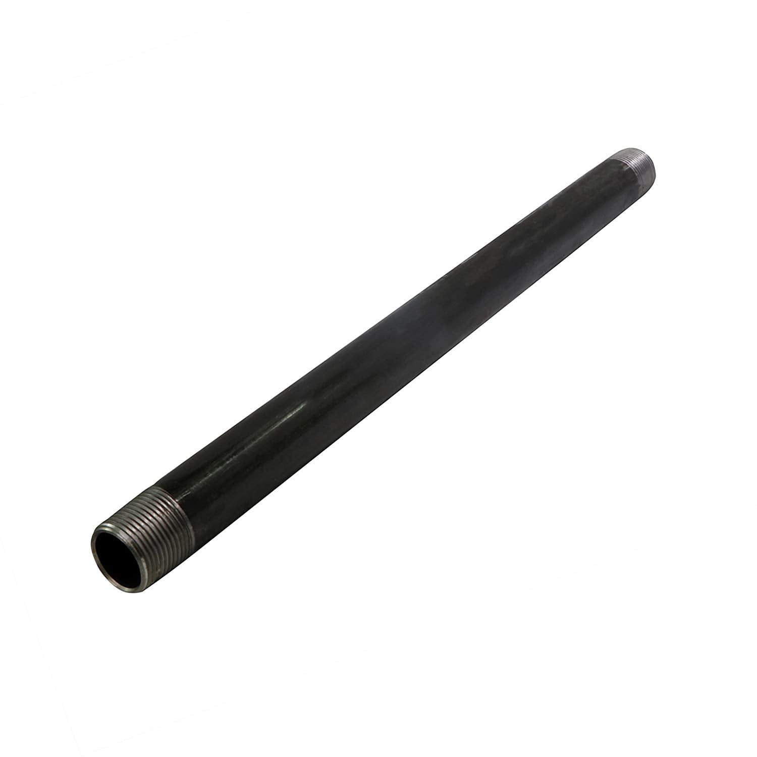 Supply Giant 3460PBLK Black Steel Pipe, Schedule 40 Threaded Fitting, 3/4 In. x 60 In.