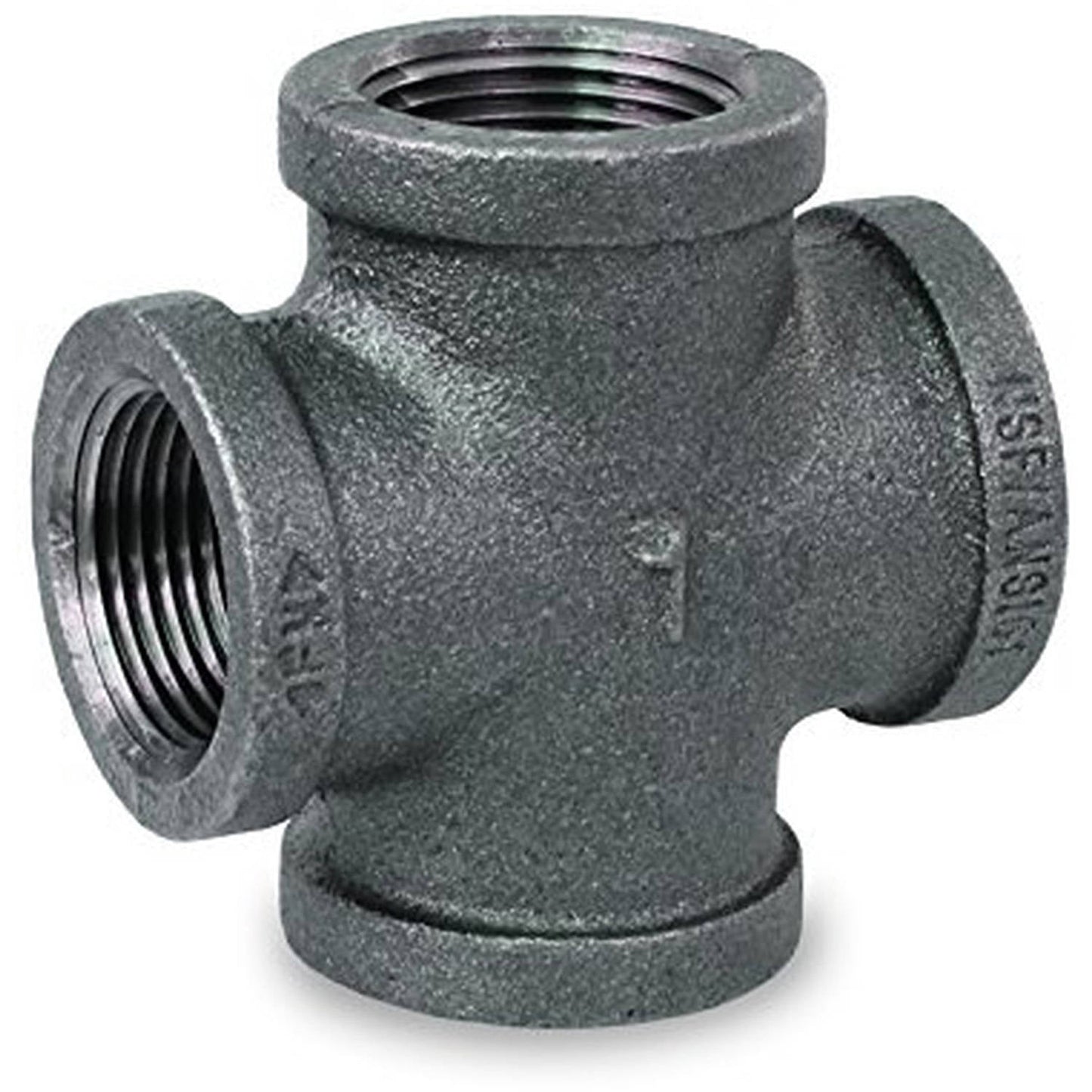 Supply Giant BMCR0300 Black Malleable Cross Fitting, 3"