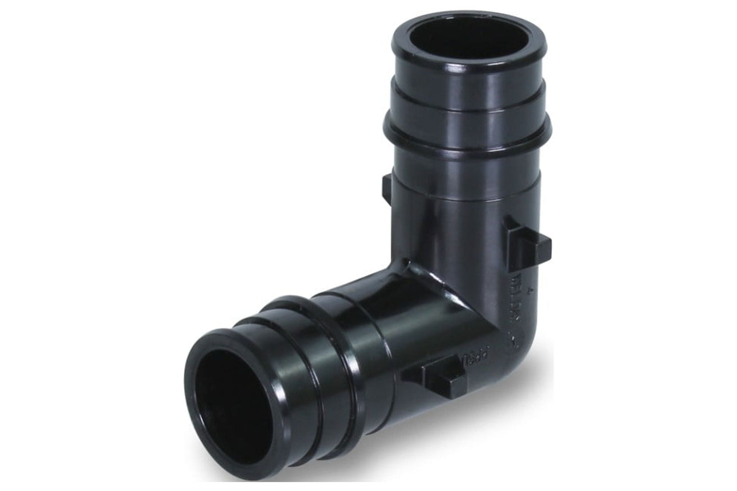 Supply Giant PEX-A 90 Degree Elbow Pipe Fitting; Plastic Poly Alloy; 1/2â€™â€™ Expansion Barb Connections; Black