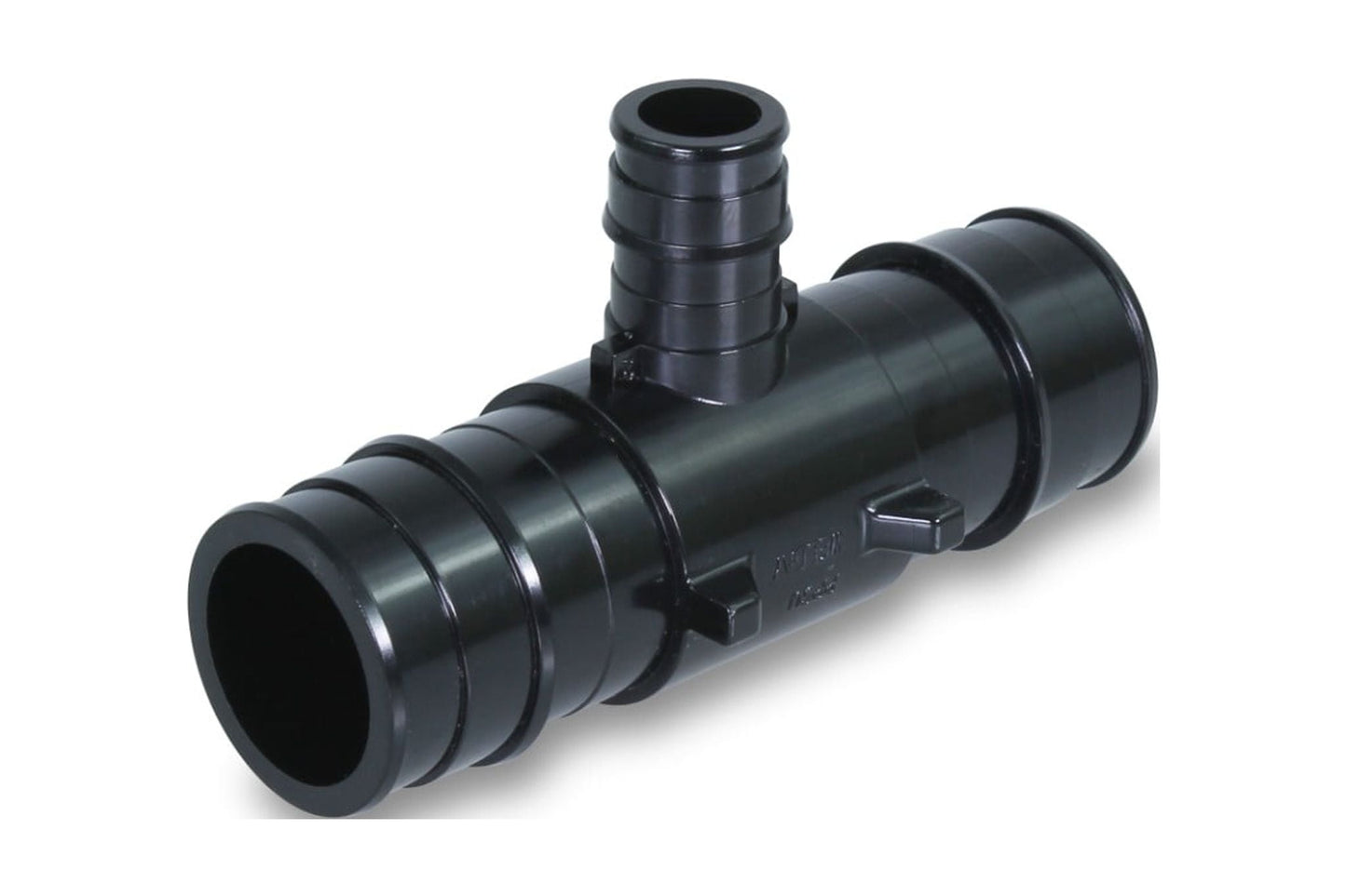 Supply Giant PEX-A Reducing Tee Pipe Fitting; Plastic Poly Alloy; 2'' x 2'â€™ x 1-1/2'' Expansion Barb; Black