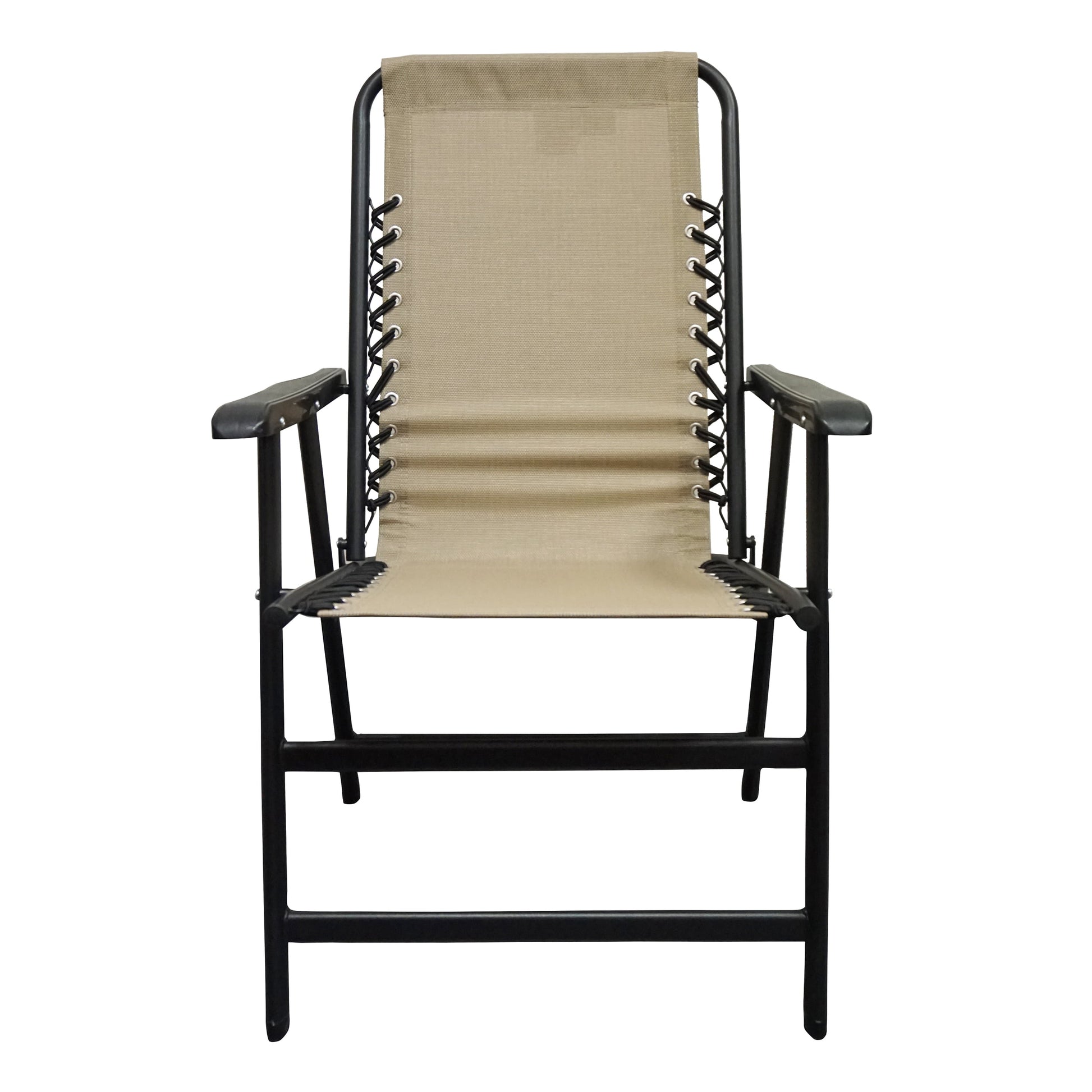 Suspension Folding Chair Beige 2pk