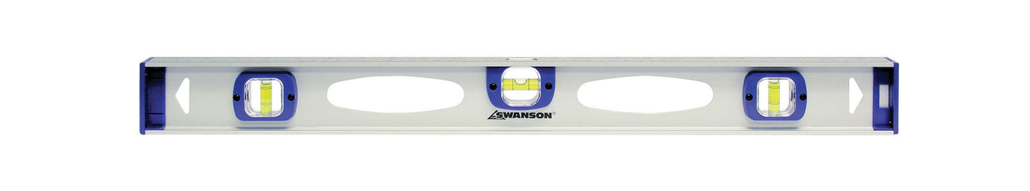 Swanson Tool Co 24" Aluminum Top Read Level with Ruled Edge, Model TRL240