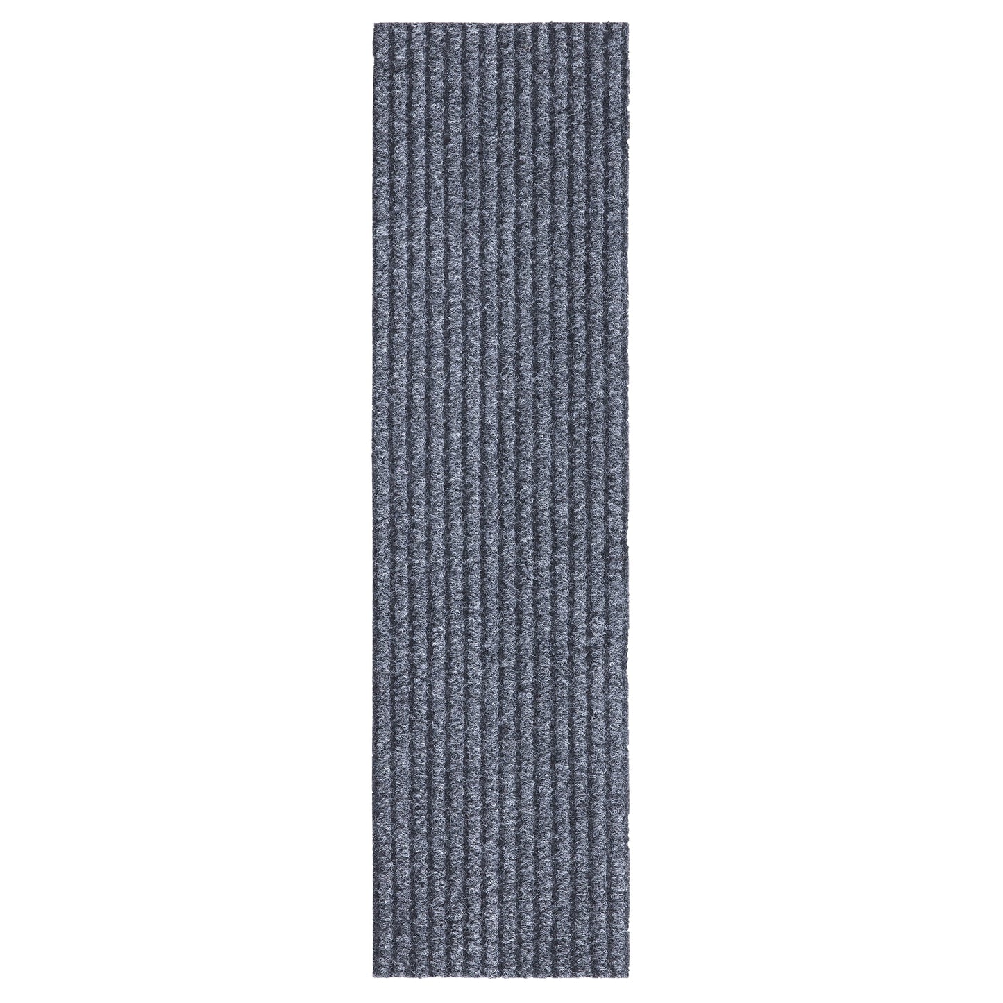 Sweet Home Stores Non-Slip Rubberback 8" x 30" Indoor/Outdoor Stair Treads, 7 Pack, Gray