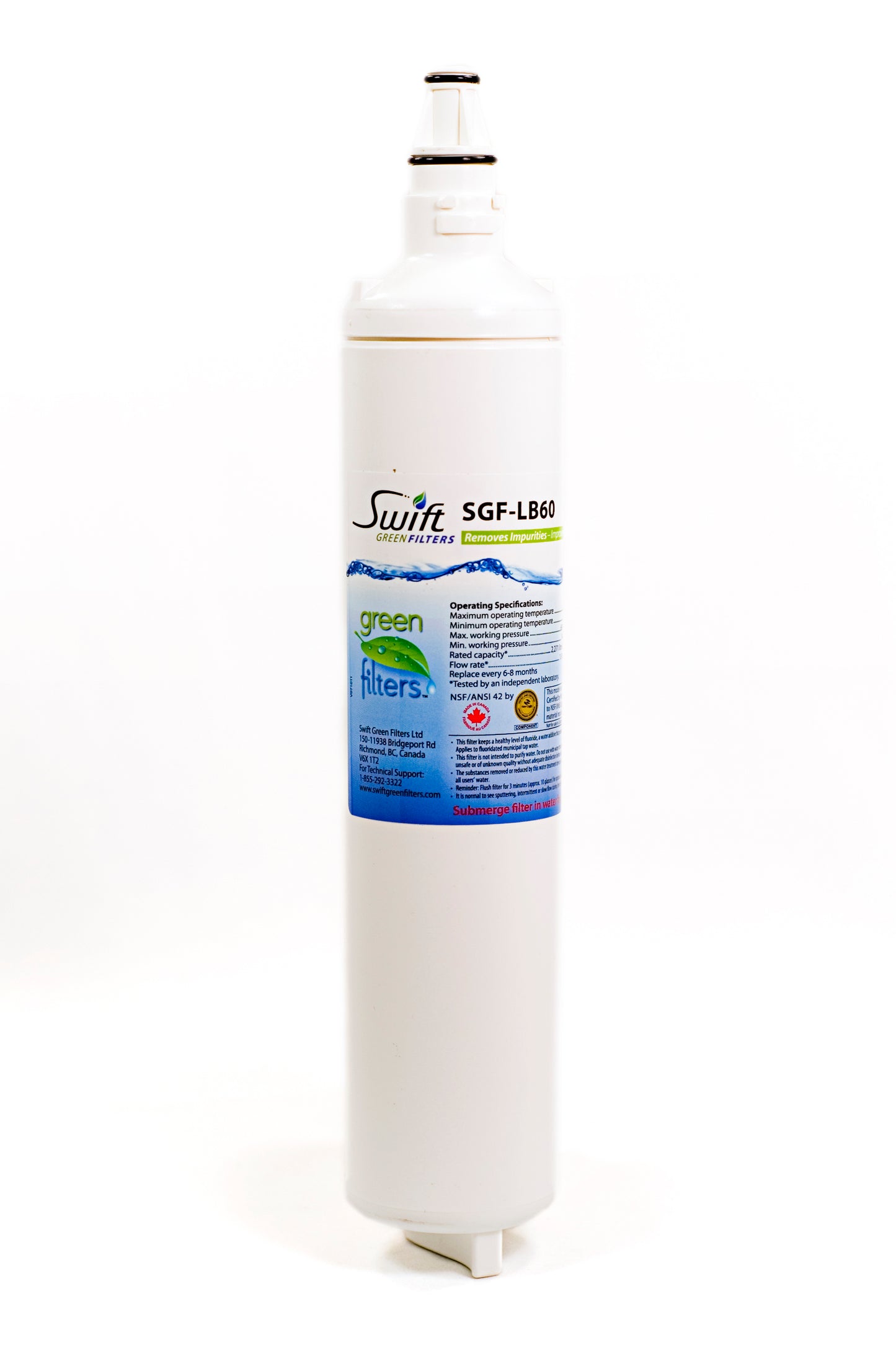 Swift Green Filters SGF-LB60 Replacement Water Filter for LG 5231JA2006B, LT 600P, 5231JA2006A, EFF-6004A, 46-9990 - 2 Pack