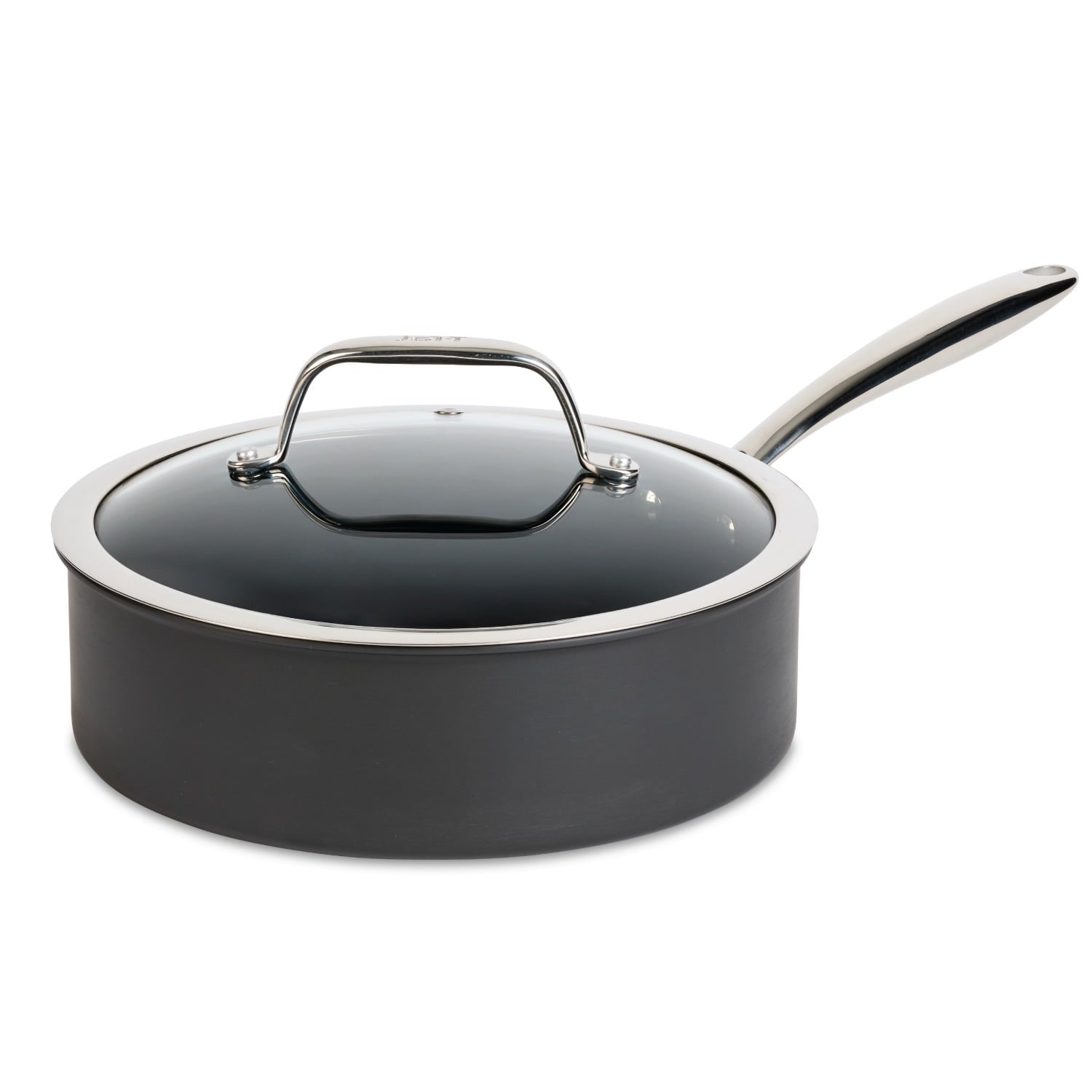 T-fal Hard Anodized with Ceramic Interior, 3 Quart SautÃ© Pan, Black