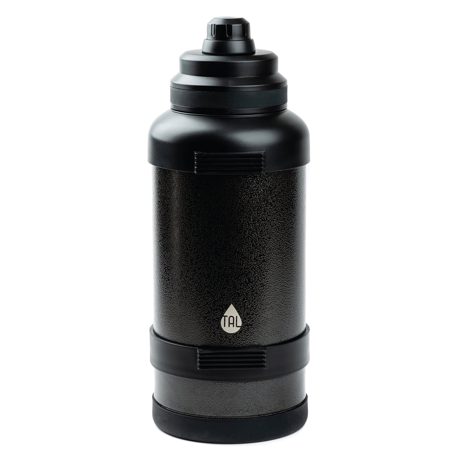 TAL 3 Liter Stainless Steel Zeus Black Water Bottle with Leak-Proof Lid
