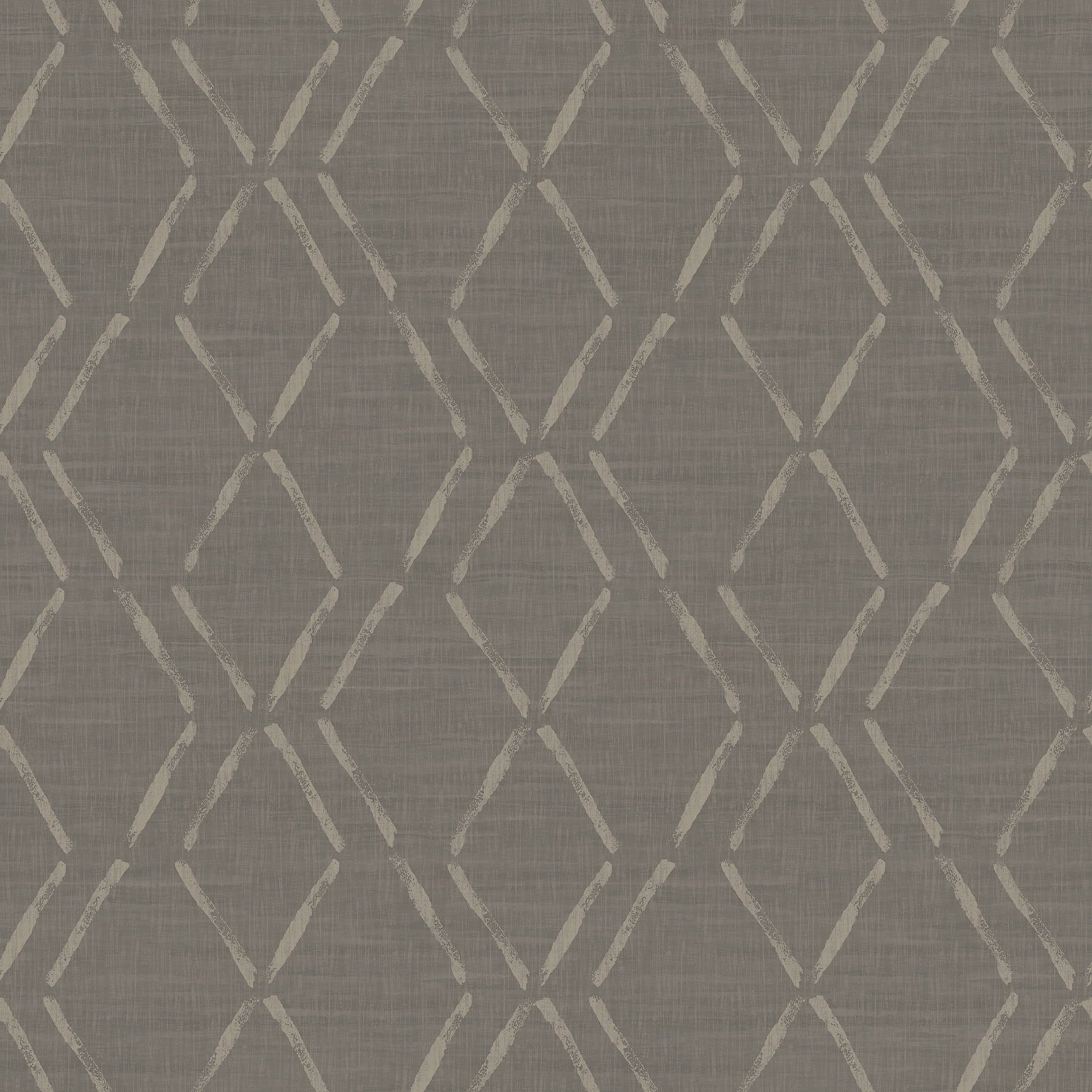 Tapa Brown Trellis Wallpaper, 20.5-in by 33-ft, 56.4 sq. ft