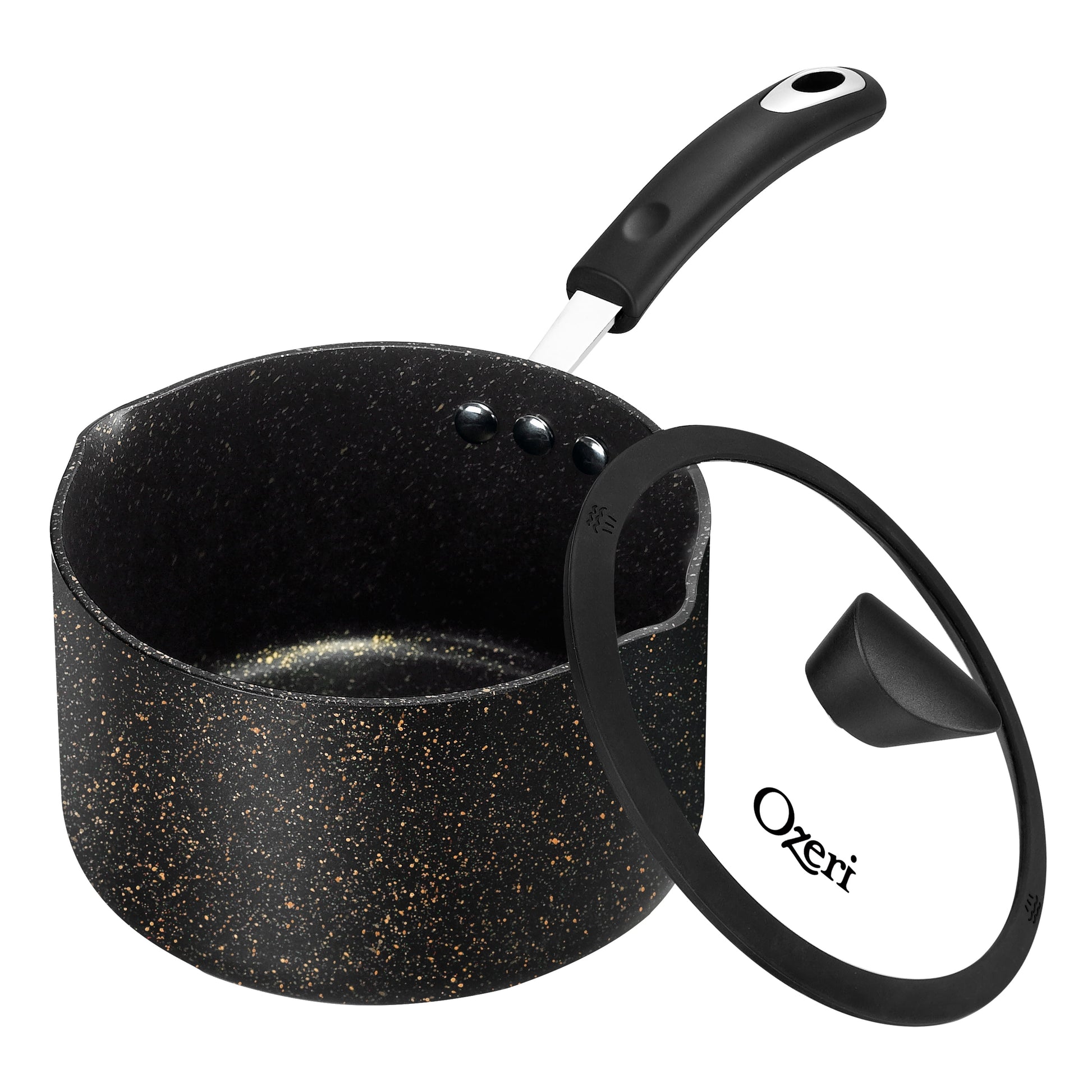 The All-In-One Green Sauce Pan by Ozeri -- 100% APEO, GenX, PFBS, PFOS, PFOA, NMP and NEP-Free German-Made Coating
