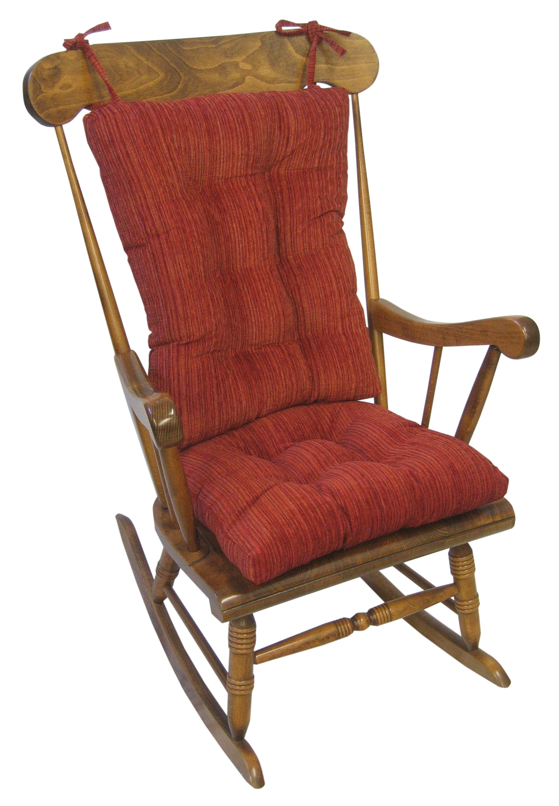 The Gripper, Garnet, Non-Slip Chenille Rocking Chair Cushion