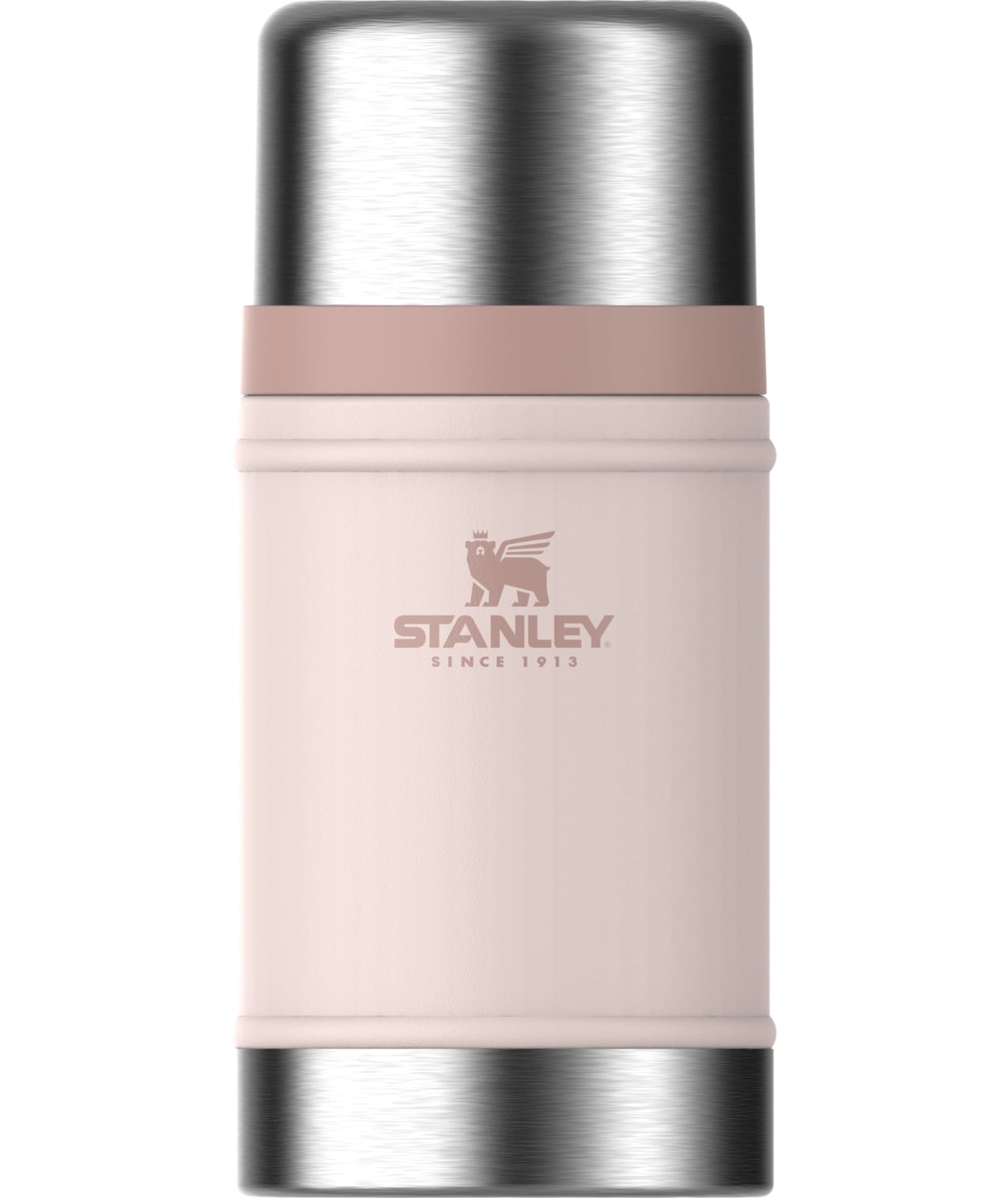 Stanley Legendary Classic 24 oz Refillable Travel Bottles, Rose Quartz, 1 Count, Stainless Steel Food Jar