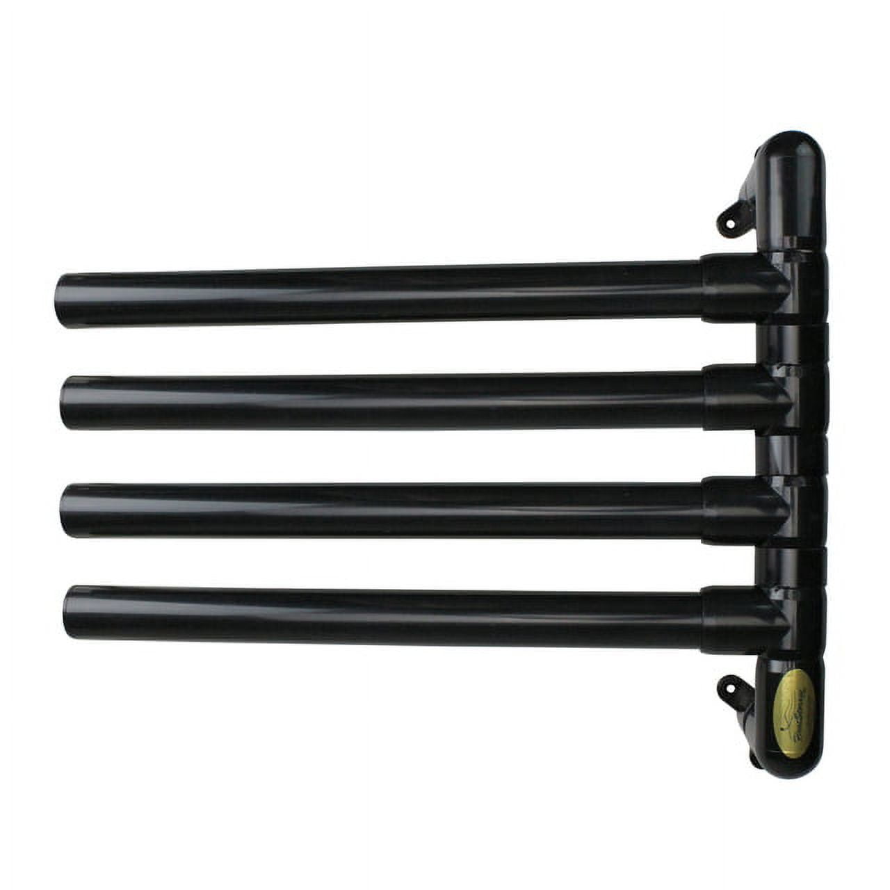 The Original Hanging Towel Rack - 4 Towel Model - Black