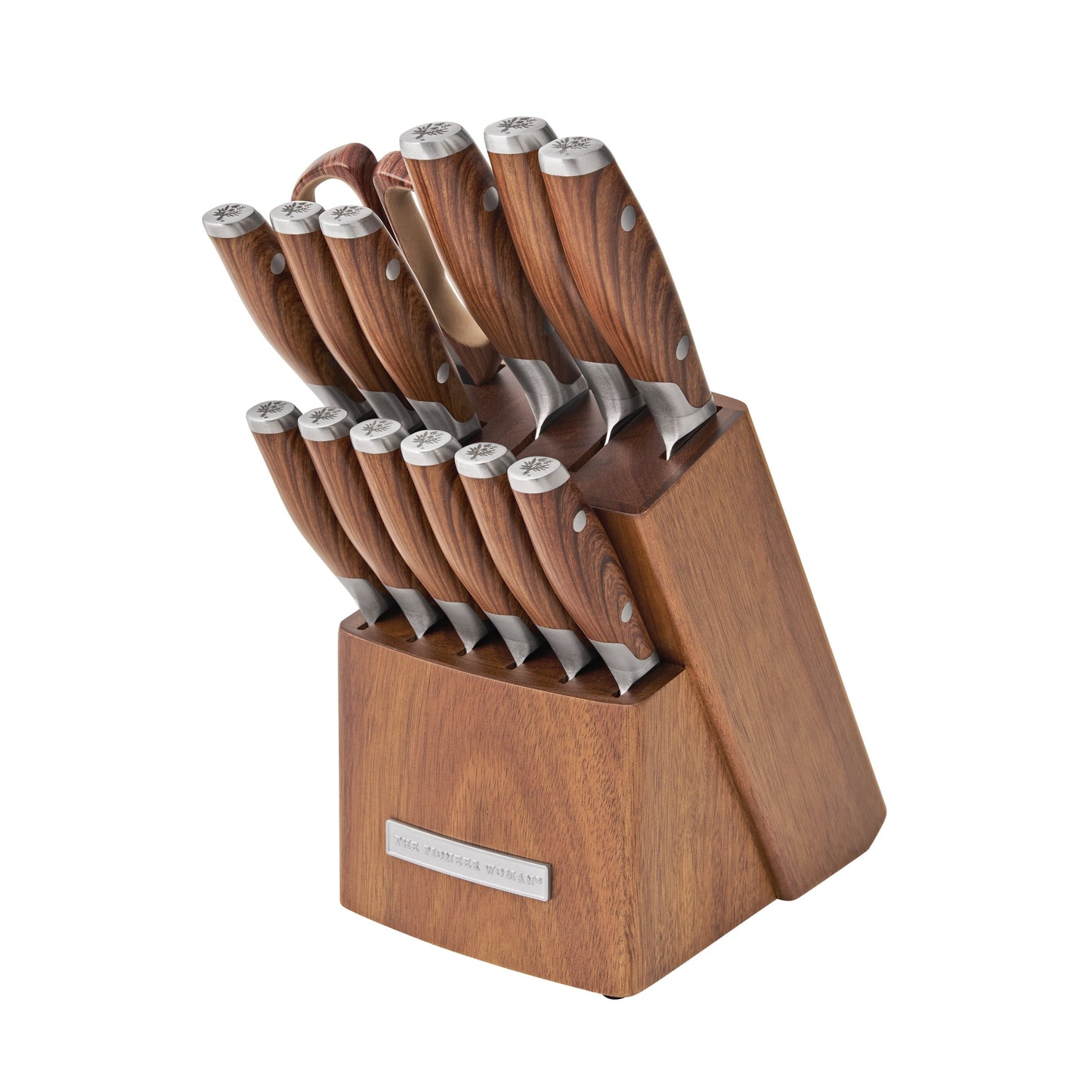The Pioneer Woman 14-Piece Knife Block Set, Wood