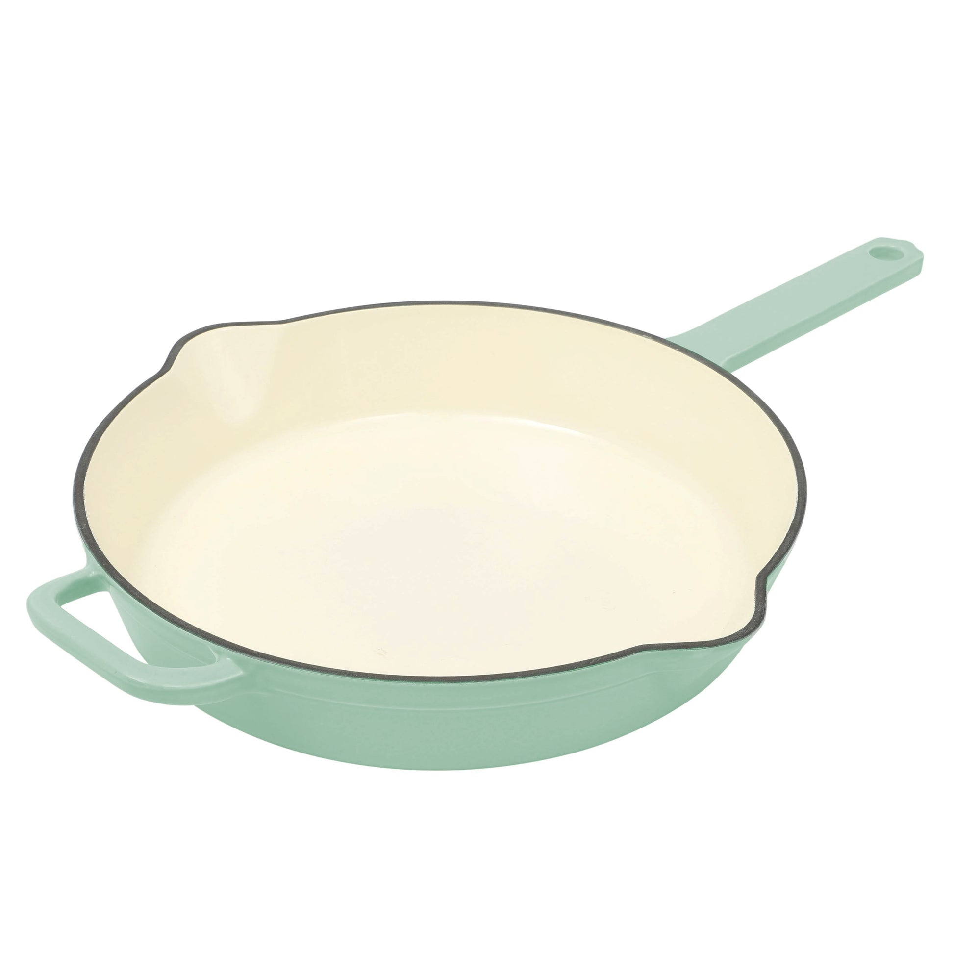 The Pioneer Woman 12-Inch Enameled Cast Iron Skillet Oven Safe, Green