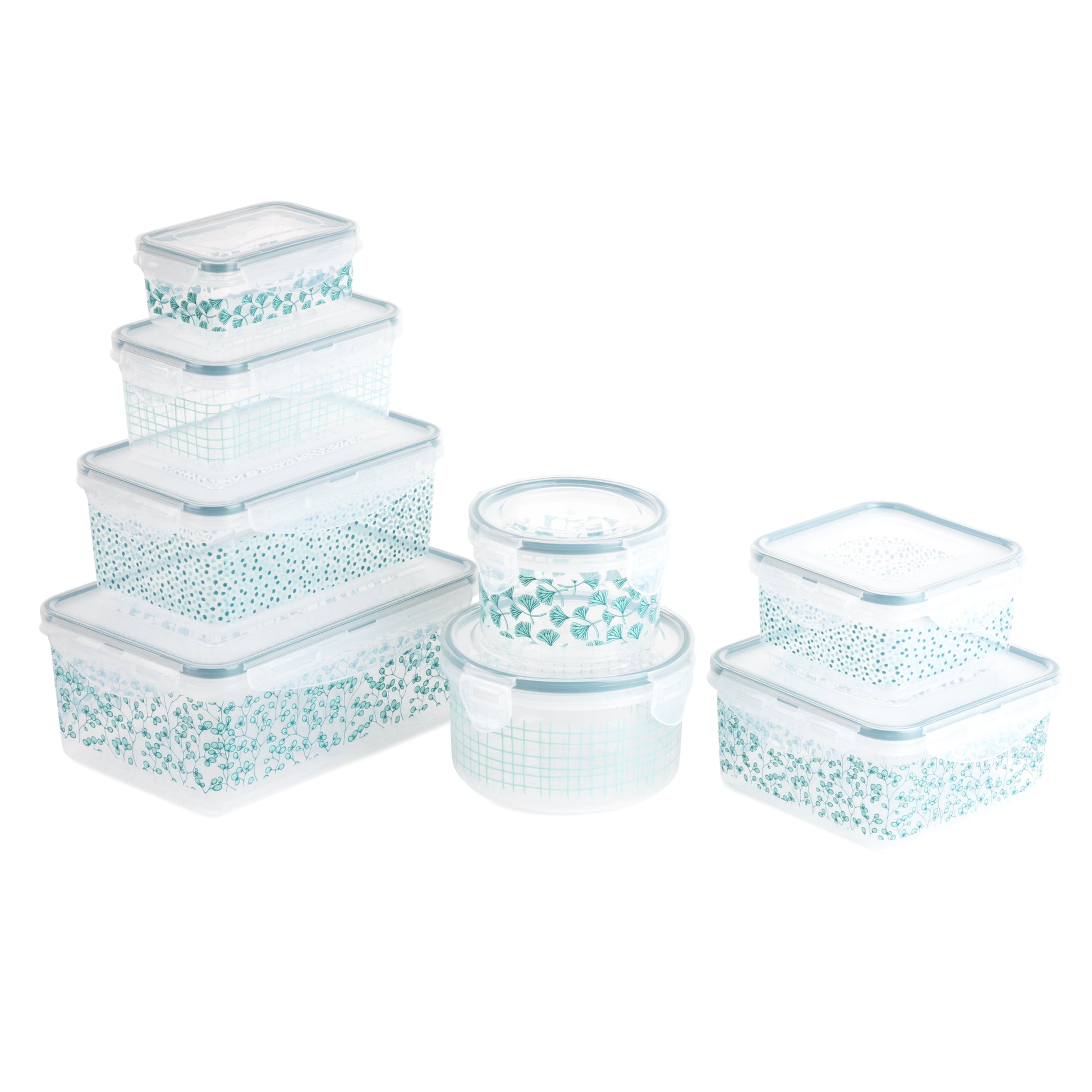 Thyme & Table 16PC Food Storage Container Set, Floral