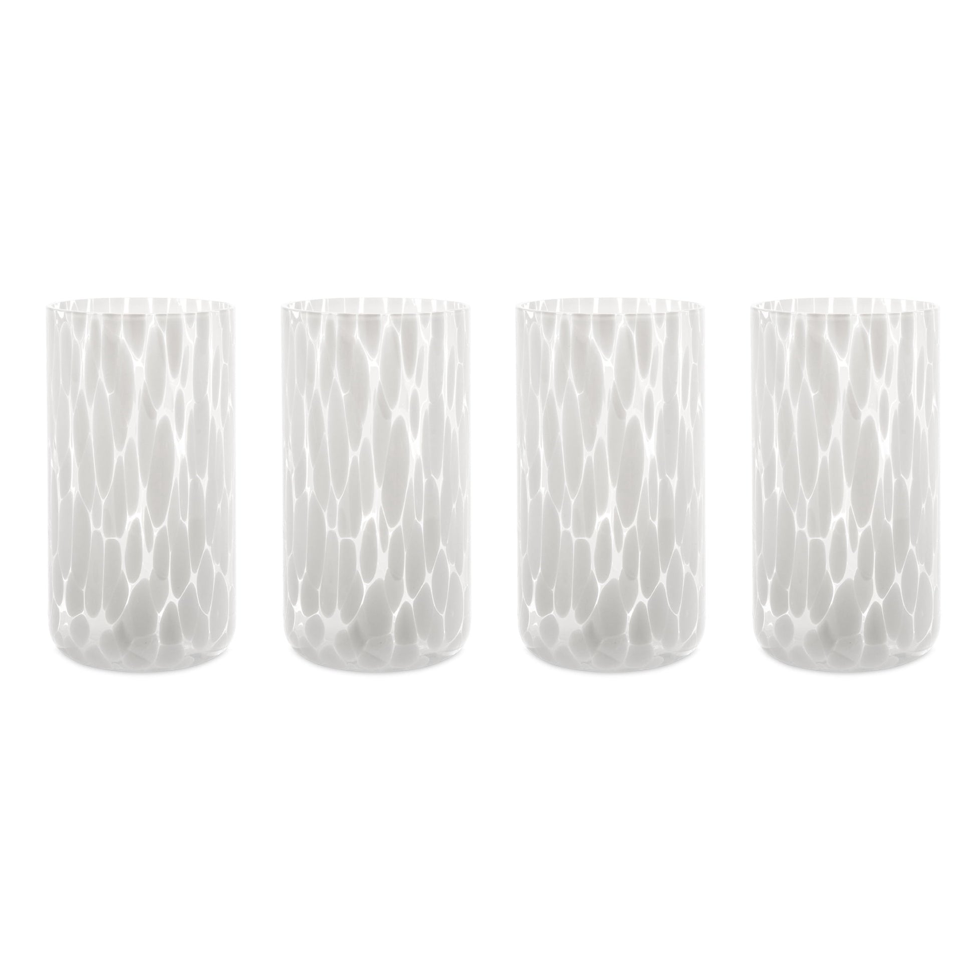 Thyme & Table Vasos para Beber Tortoise Blancos de 20 fl oz, Juego de 4