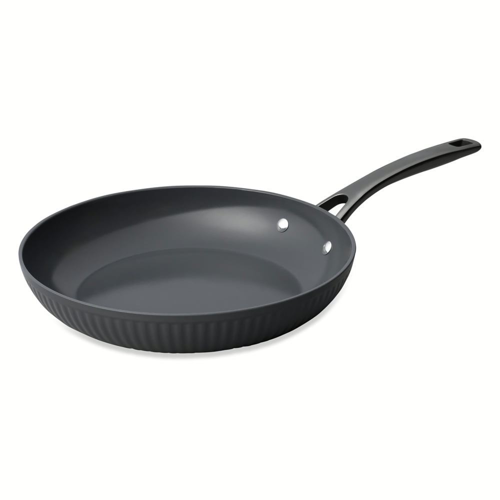 Thyme & Table 10" Non-Stick Signature Ribbed Fry Pan - Grey
