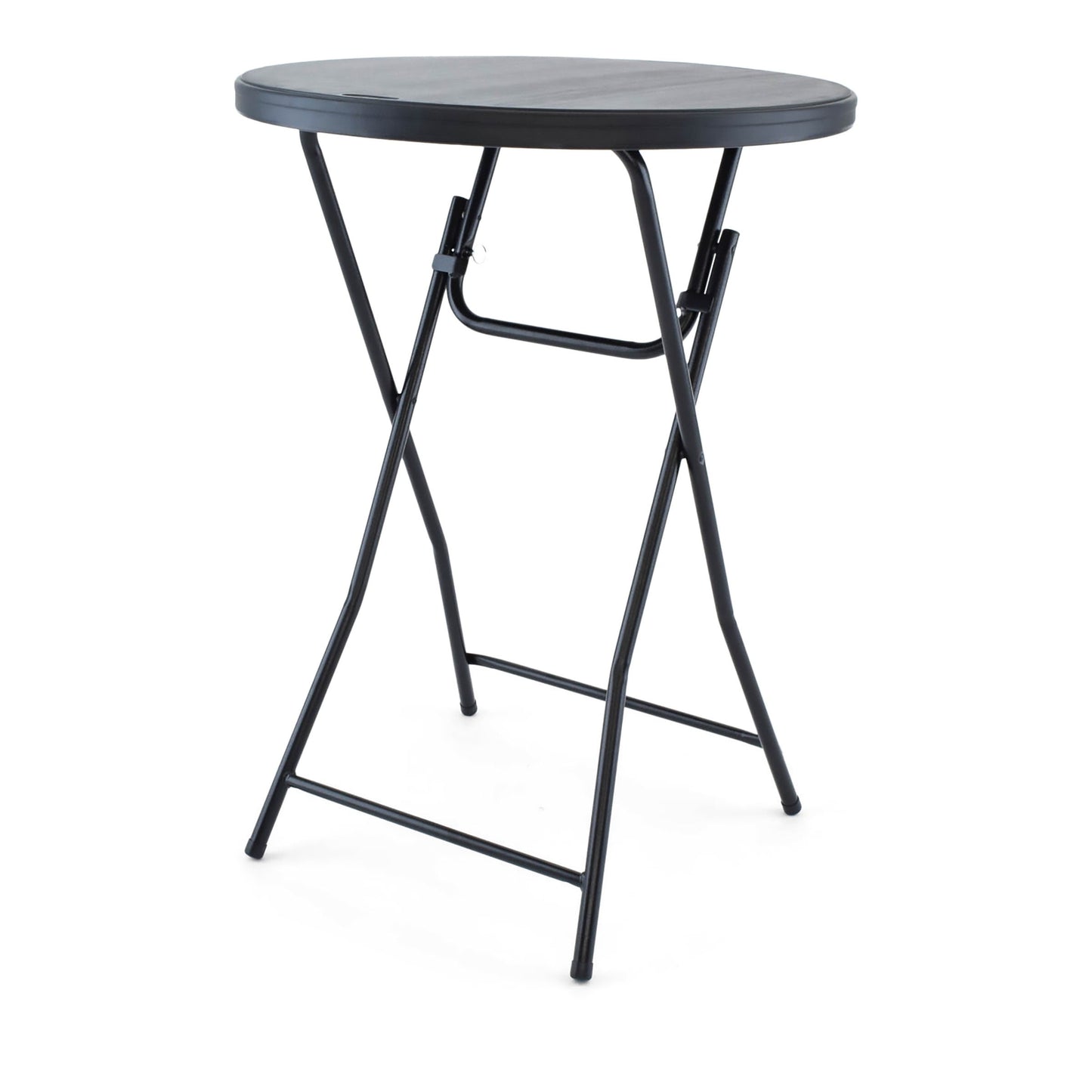 TitanPROâ„¢ Plastic Folding Cocktail Table 32 Round - Black