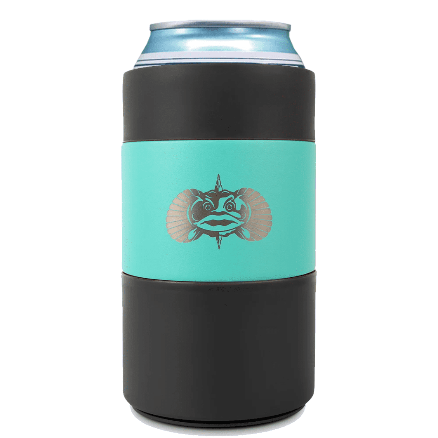 Toadfish Non-Tipping Can Cooler Sleeve 12 oz â€“ SmartGrip Suction Base, Insulated, Universal Fit, Teal