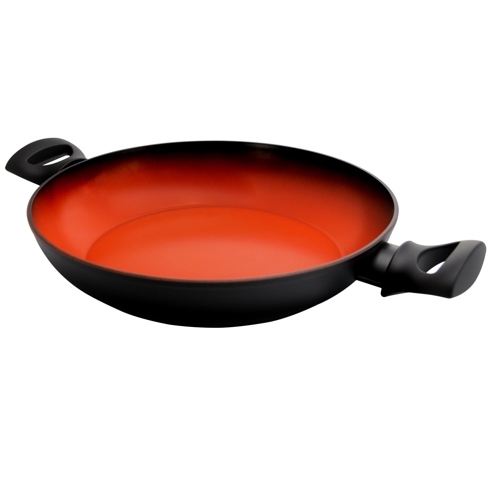 Tosca Terra-Cotta 3 Qt. Forged Aluminum Braiser Pan in Black and Brown