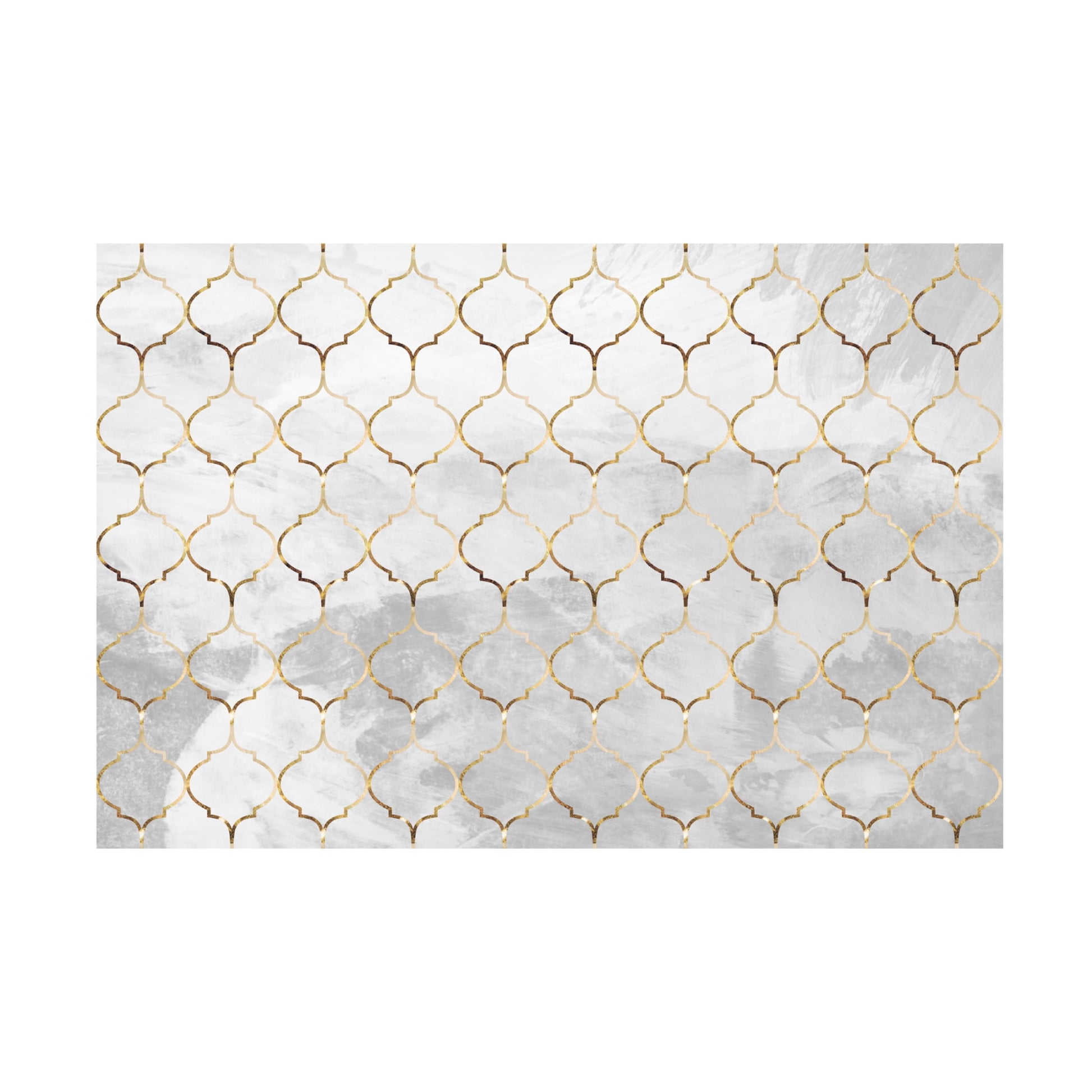 Trademark Fine Art Sarah Manovski  Moroccan wall mural concrete gold Canvas Wall Art