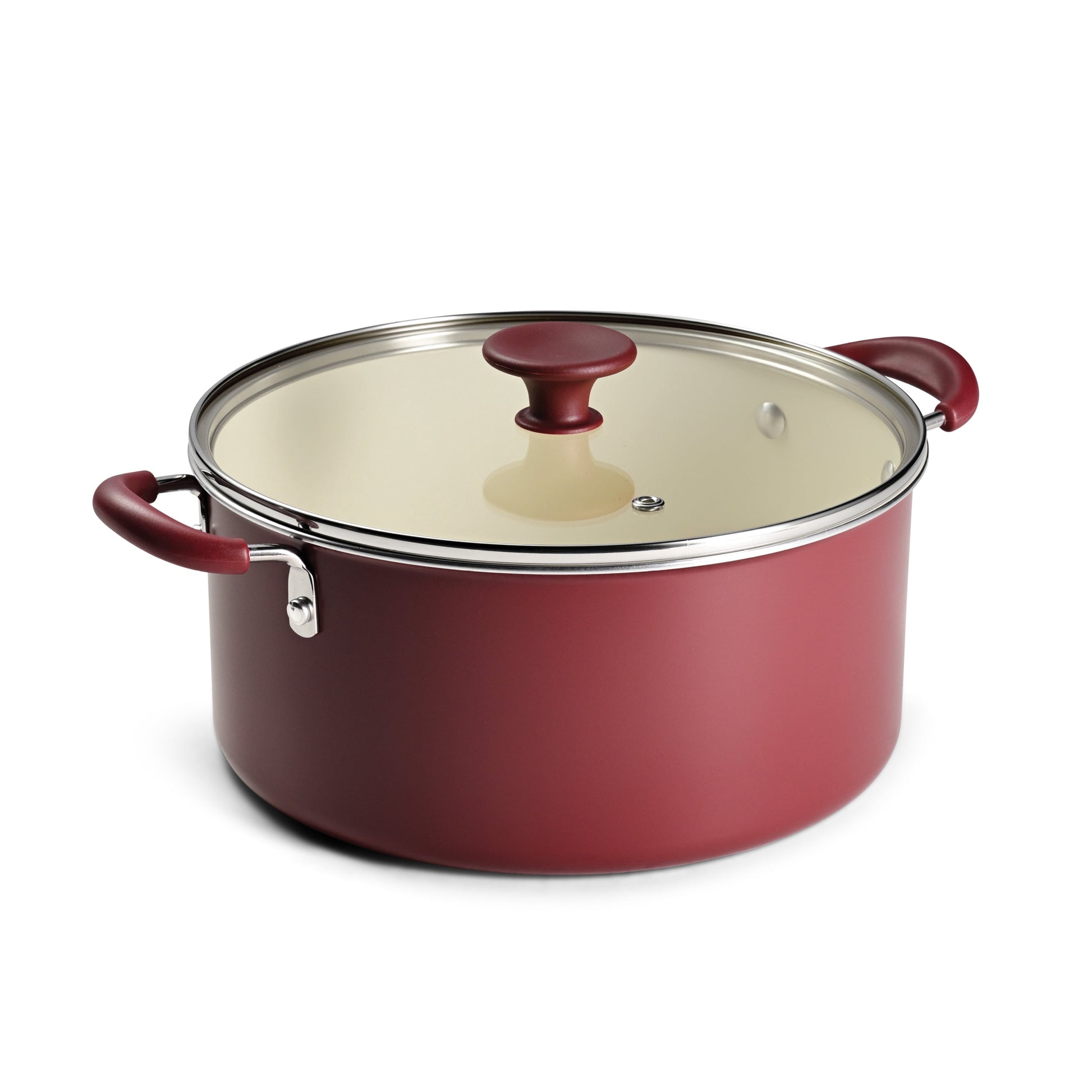 Tramontina Ceramaware 5-Quart Ceramic Nonstick Covered Dutch Oven Wine