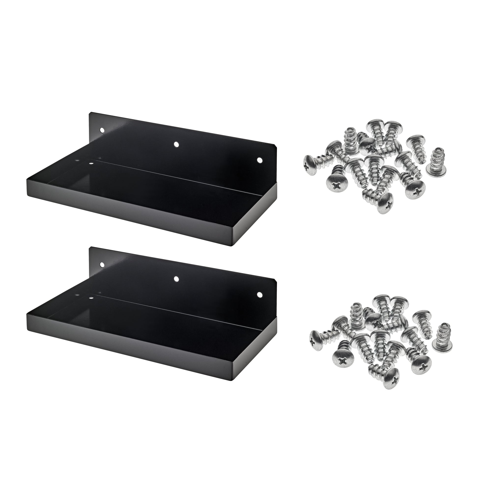 Triton Products 76126BK-2 Pegboard Shelf, Black, 2 Count