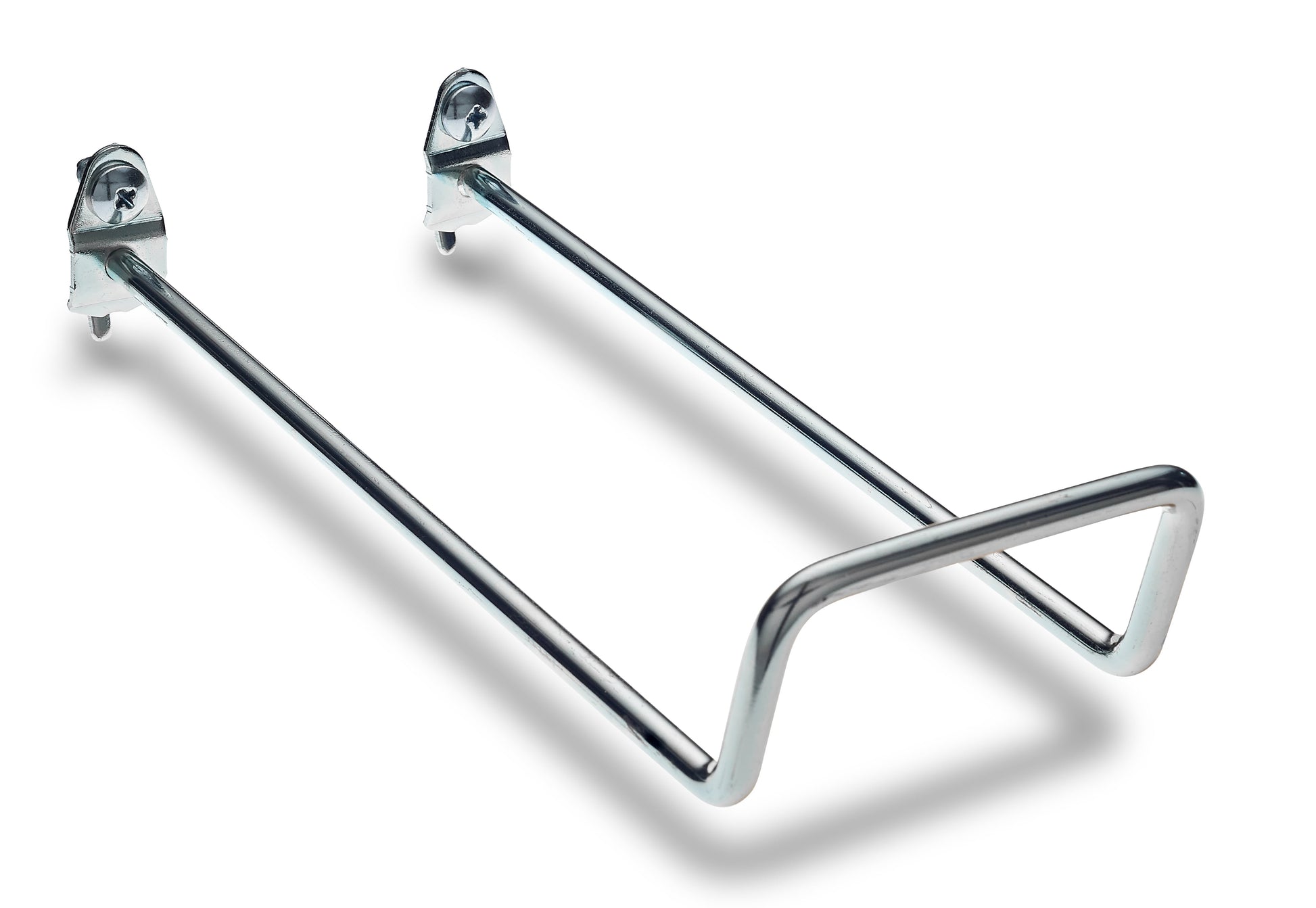 Triton Products 8-inch Double Closed Loop Steel Pegboard Hook, 30-Degree Bend, 5pk