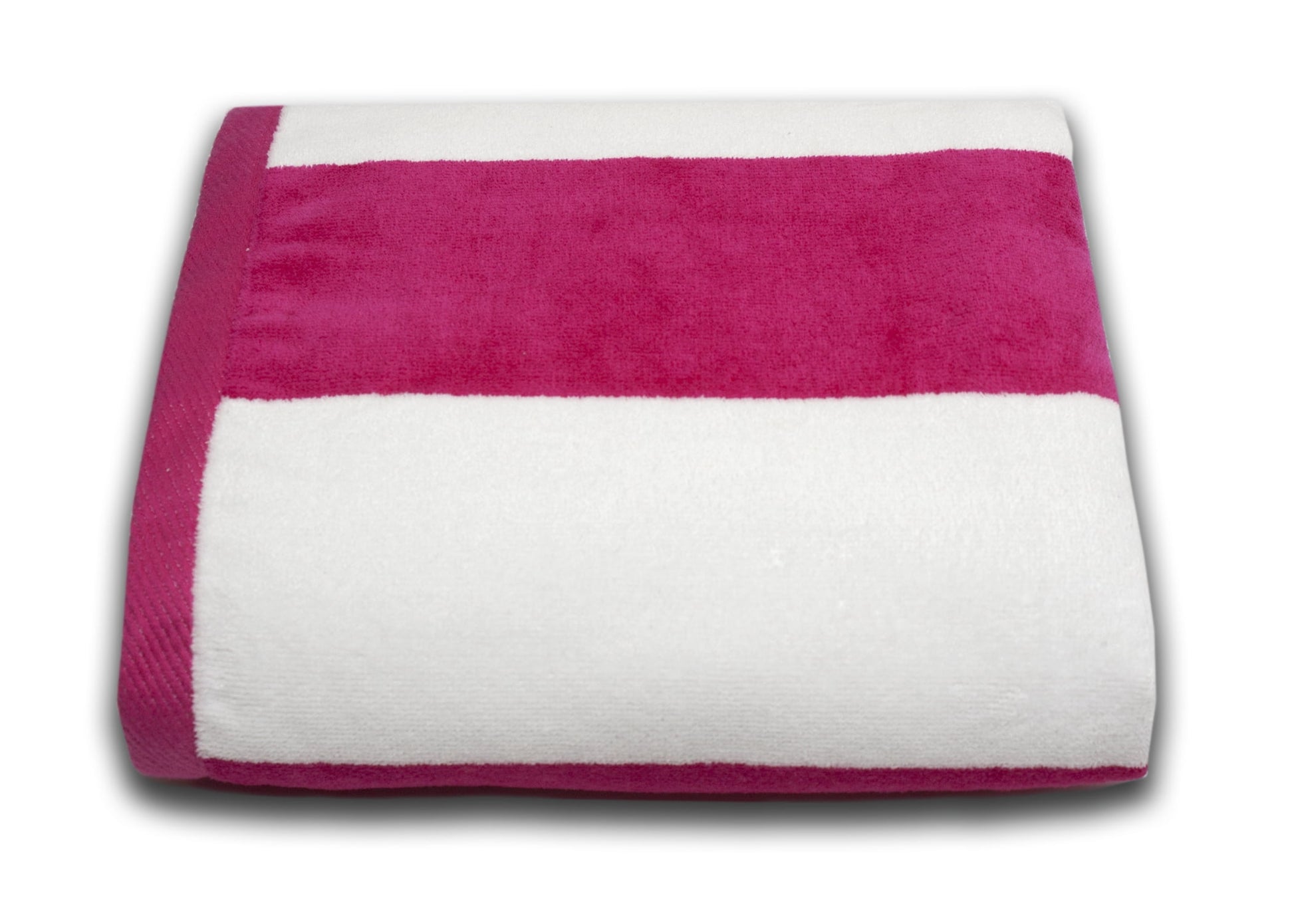 Tropical Cabana 100% Cotton Velour Wide Stripe Beach Towel