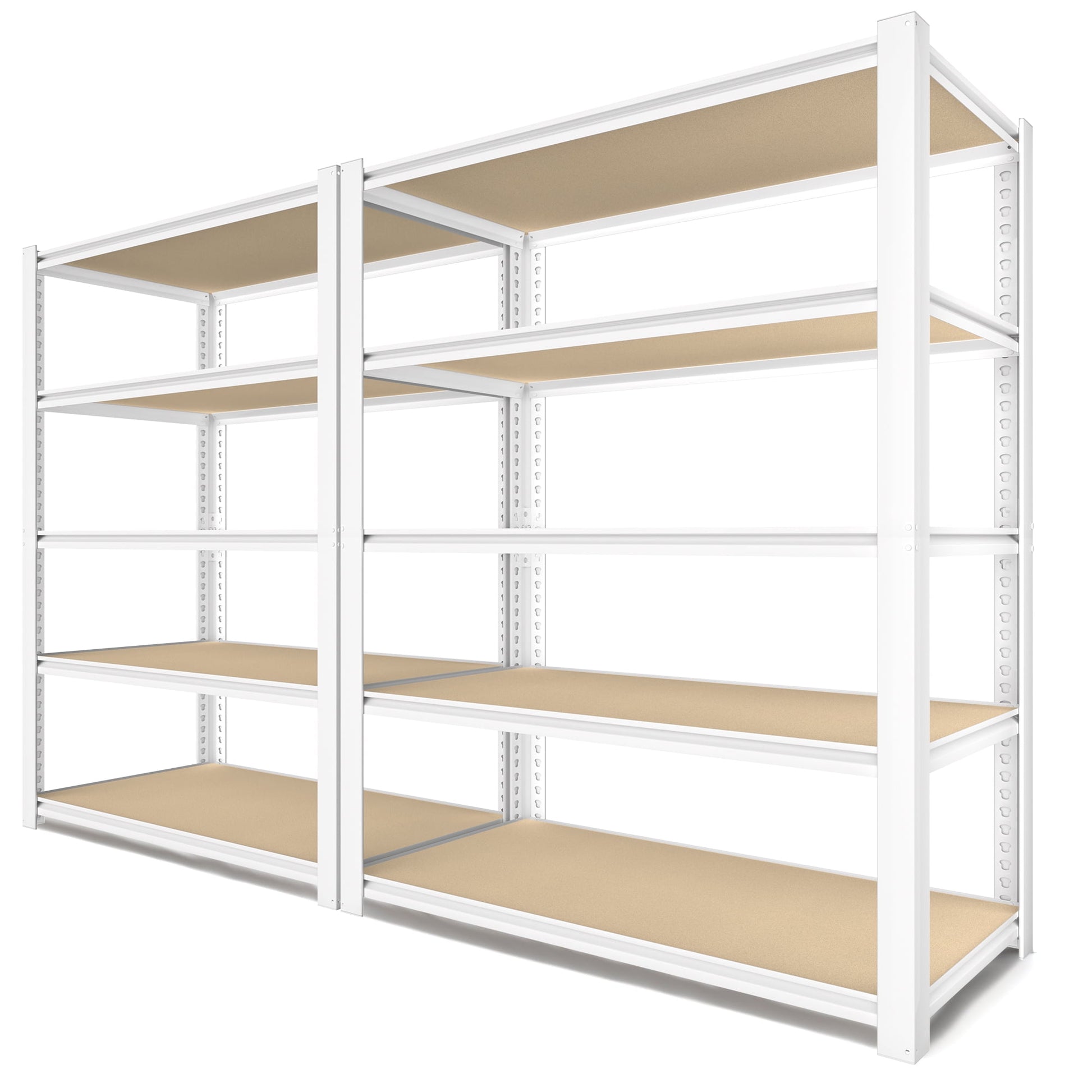 TrumanPick Garage Storage Shelves 5 Tier 28"W x 12"D x 60"H Metal Adjustable Heavy Duty Storage Rracks and Shelving for Kitchen Closet, White