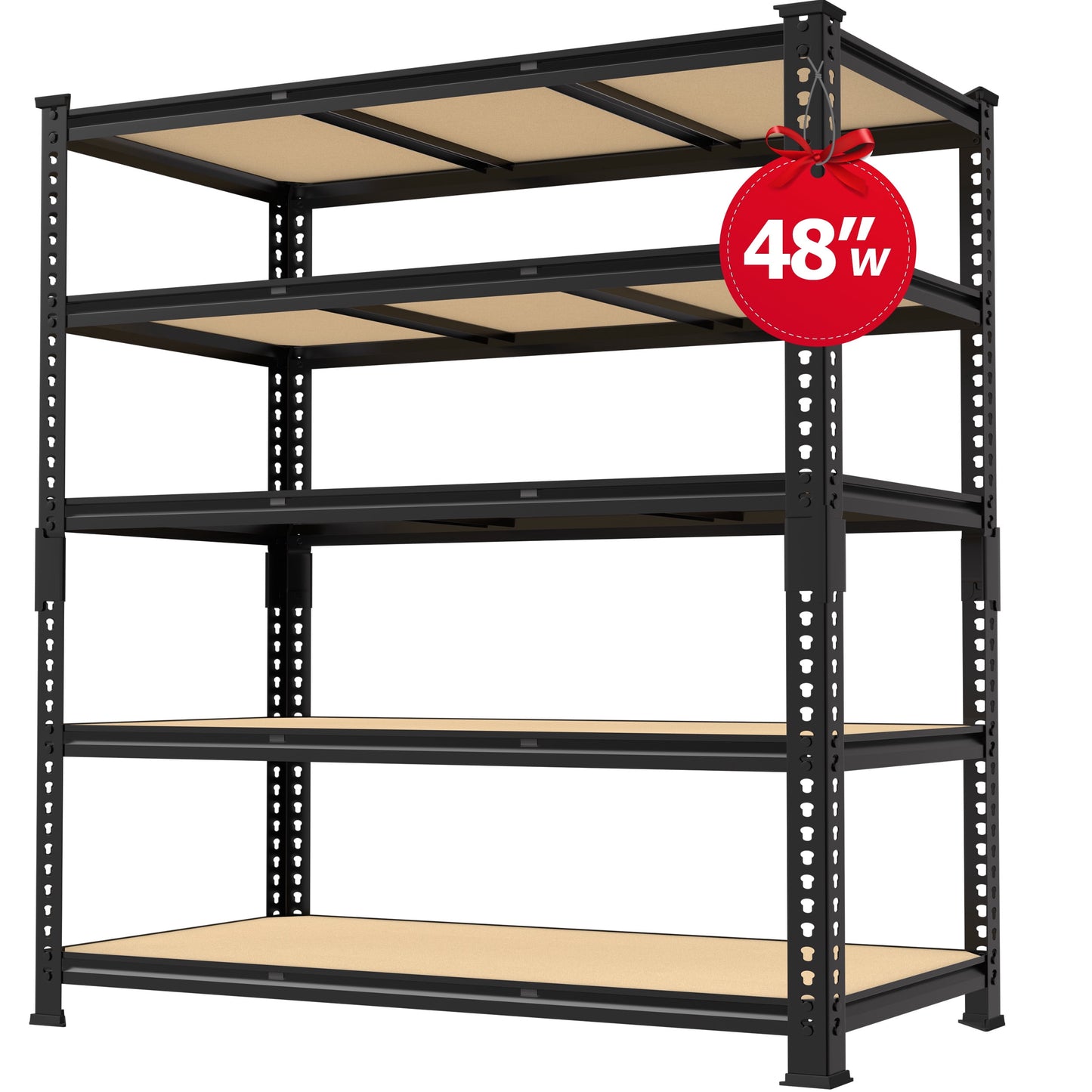 TrumanPick Metal Storage Shelves 48" W x 18" D x 71" H Adjustable Heavy Duty Shelving for Garage,3000lbs