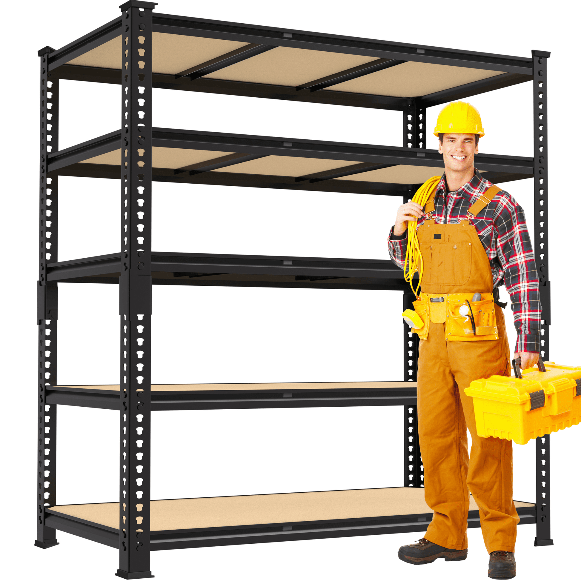 TrumanPick 72"H Garage Shelving Unit Heavy Duty 1500LBS 5 Tier Storage Shelves Adjustable Shelf Rack for Garage Pantry Closet 36"W x 12"D x 72"H
