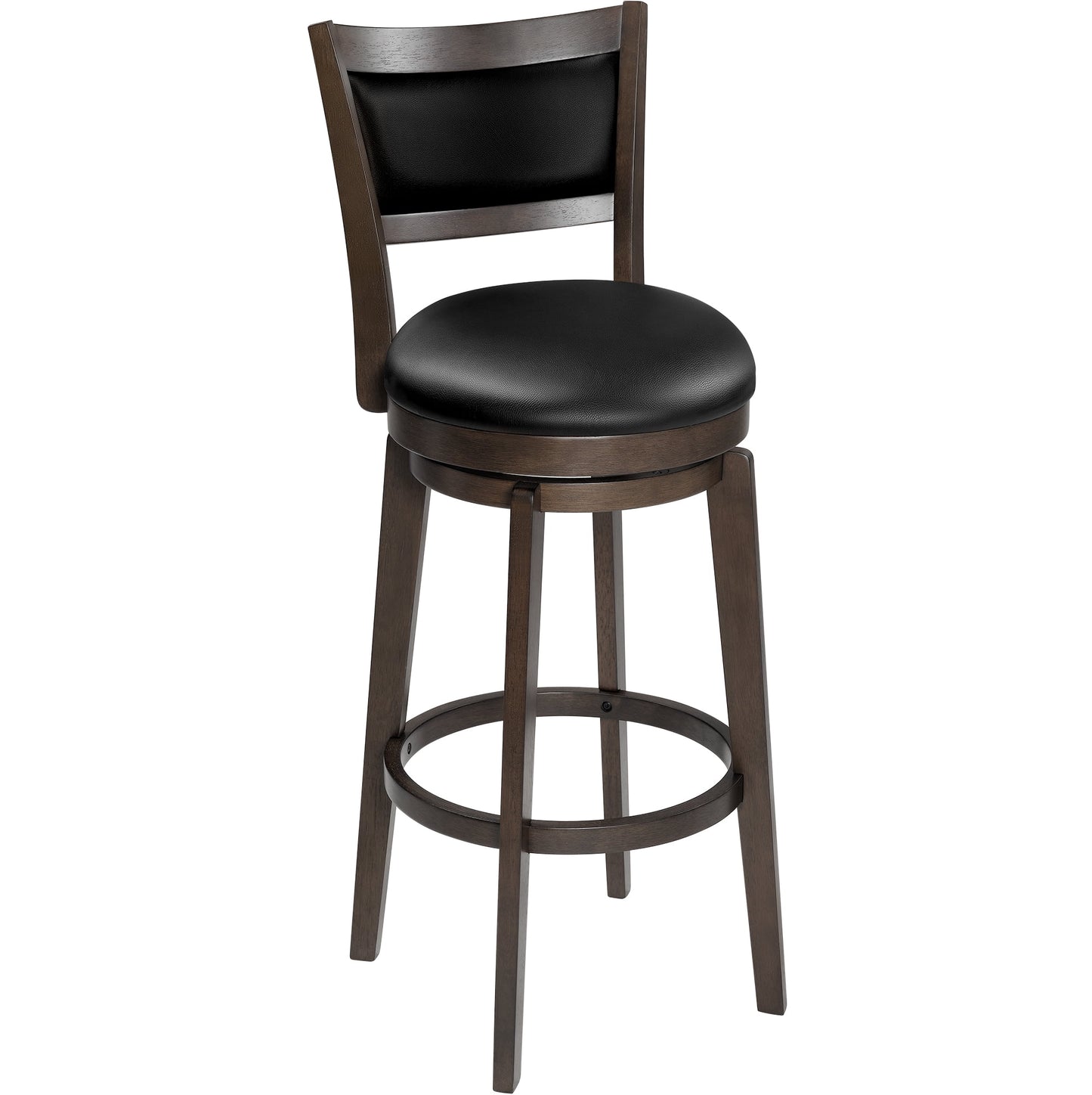 TrumanPick Swivel Counter Height Barstool 26 Inch Seat Bar Stools Kitchen Bar Chairs for Dining Room Cappuccino, 1 Pc